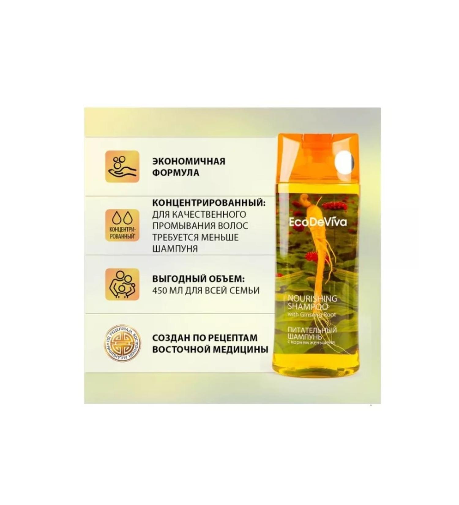 tianDe Nourishing shampoo with ginseng root 450ml