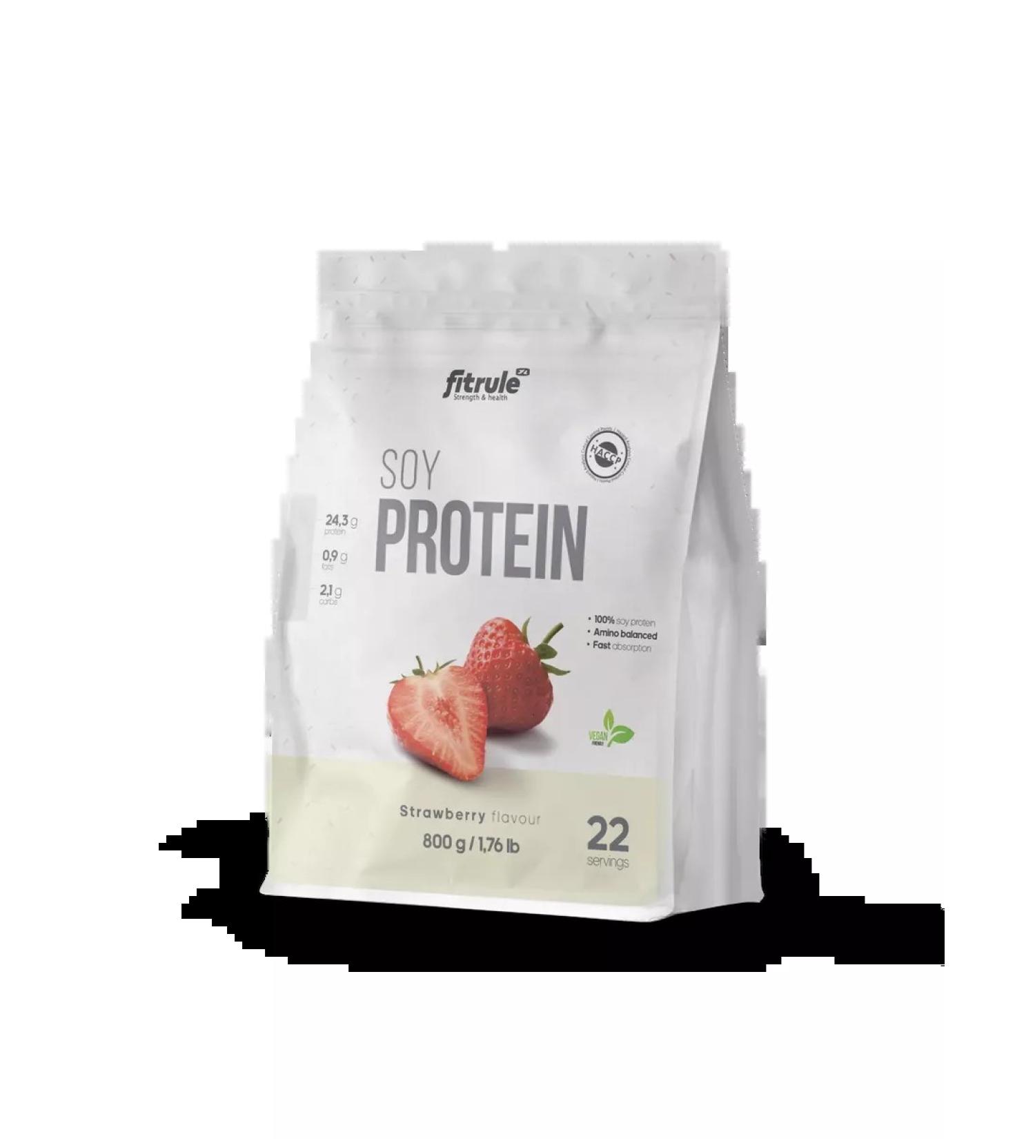 Fitrule Nutrition Fitrule Fitrula soy protein 800 g strawberries - Buy Online on GoSupps.com