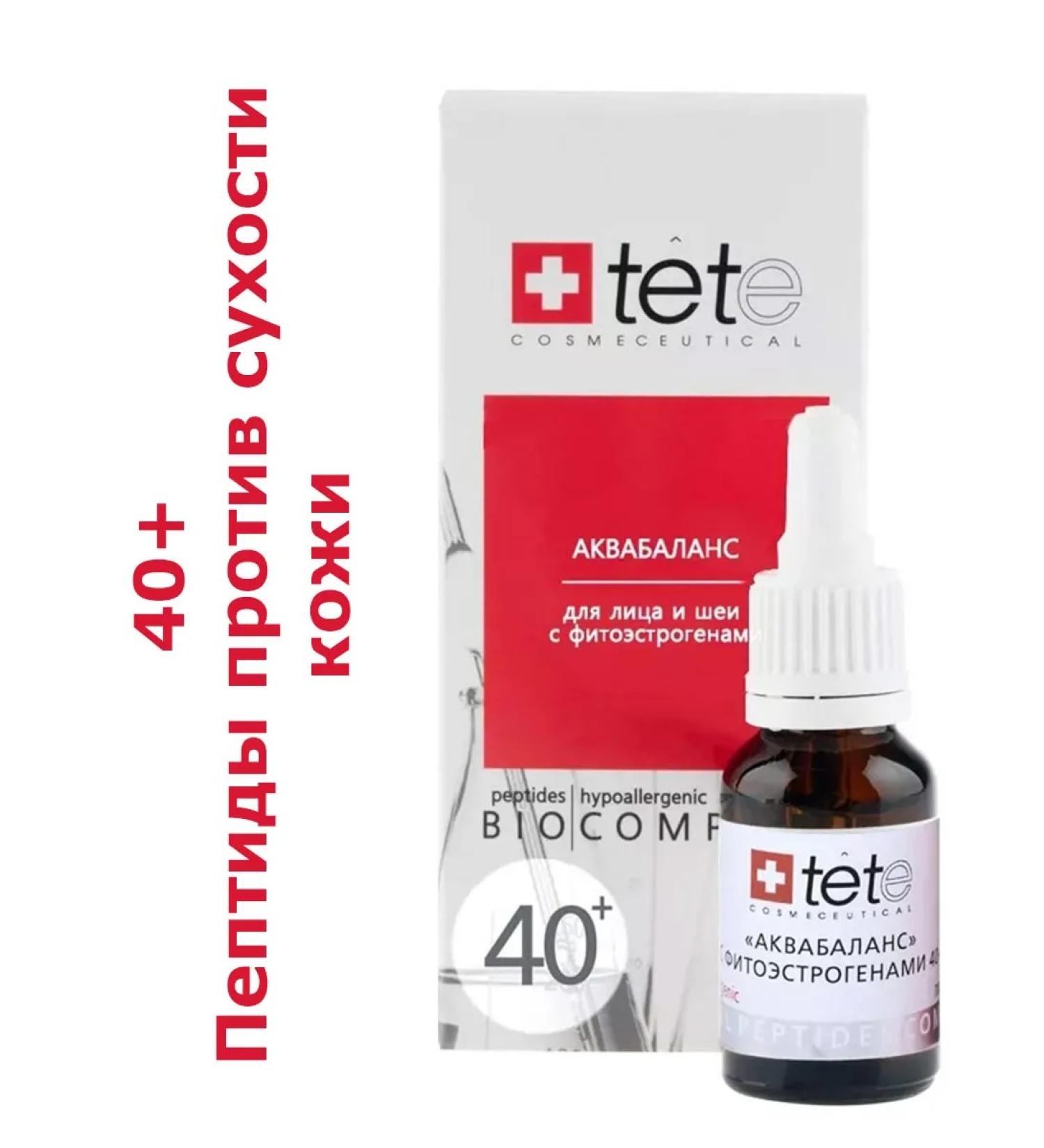 TETe Cosmeceutical Biocomples 40+ Aquabalance with phytoestrogens 15 ml - Buy Online on GoSupps.com