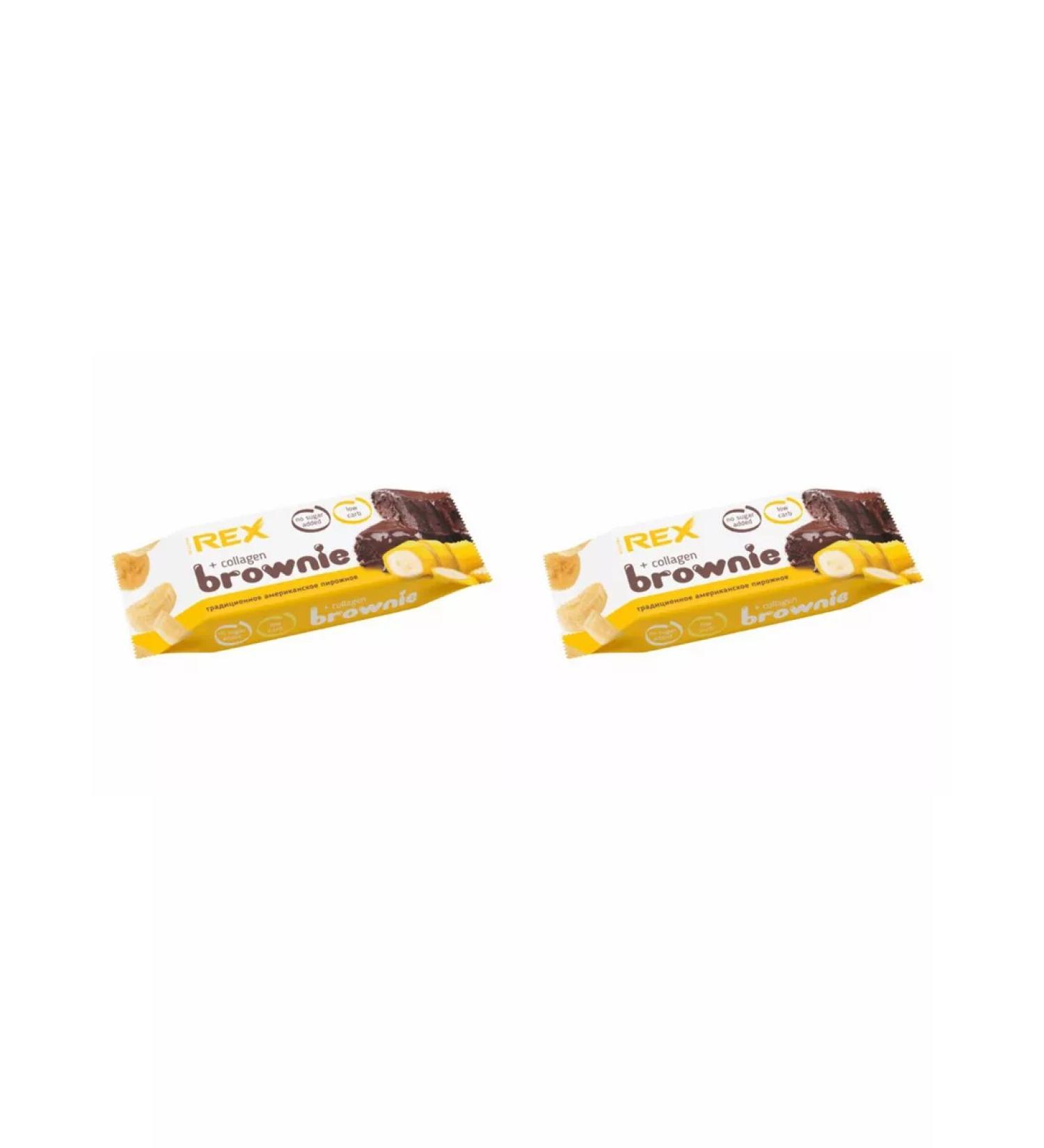 ProteinRex Cake brows protein banana 2 pieces - Buy Online on GoSupps.com
