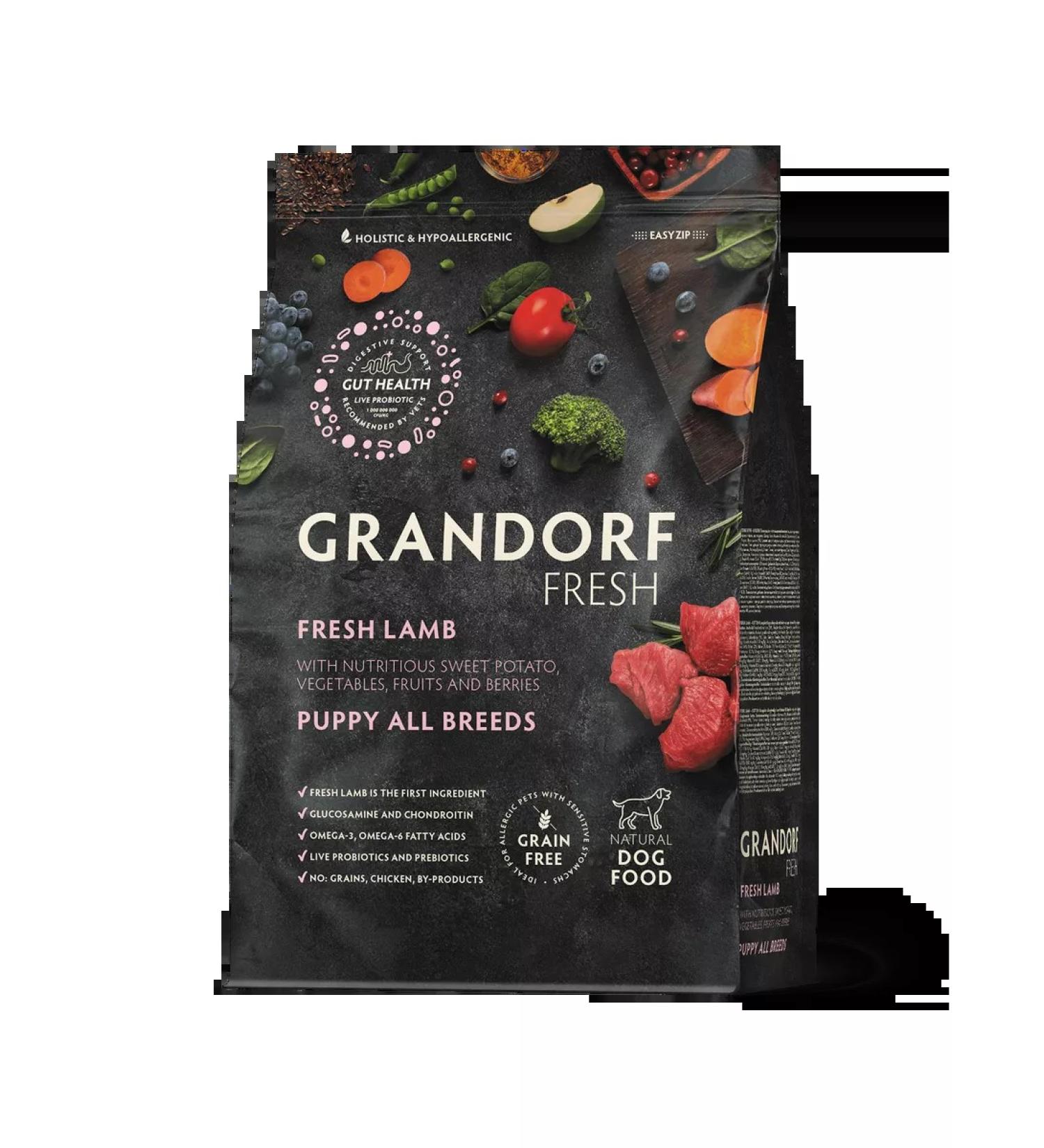 Grandorf fresh Form for puppies lamb meat with 3kg battles