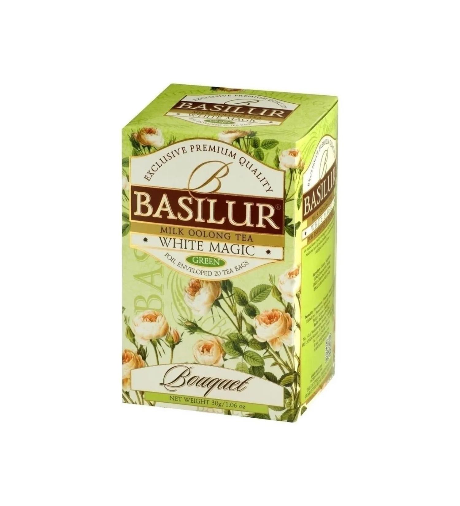 Green Basilur tea white magic 25 packages