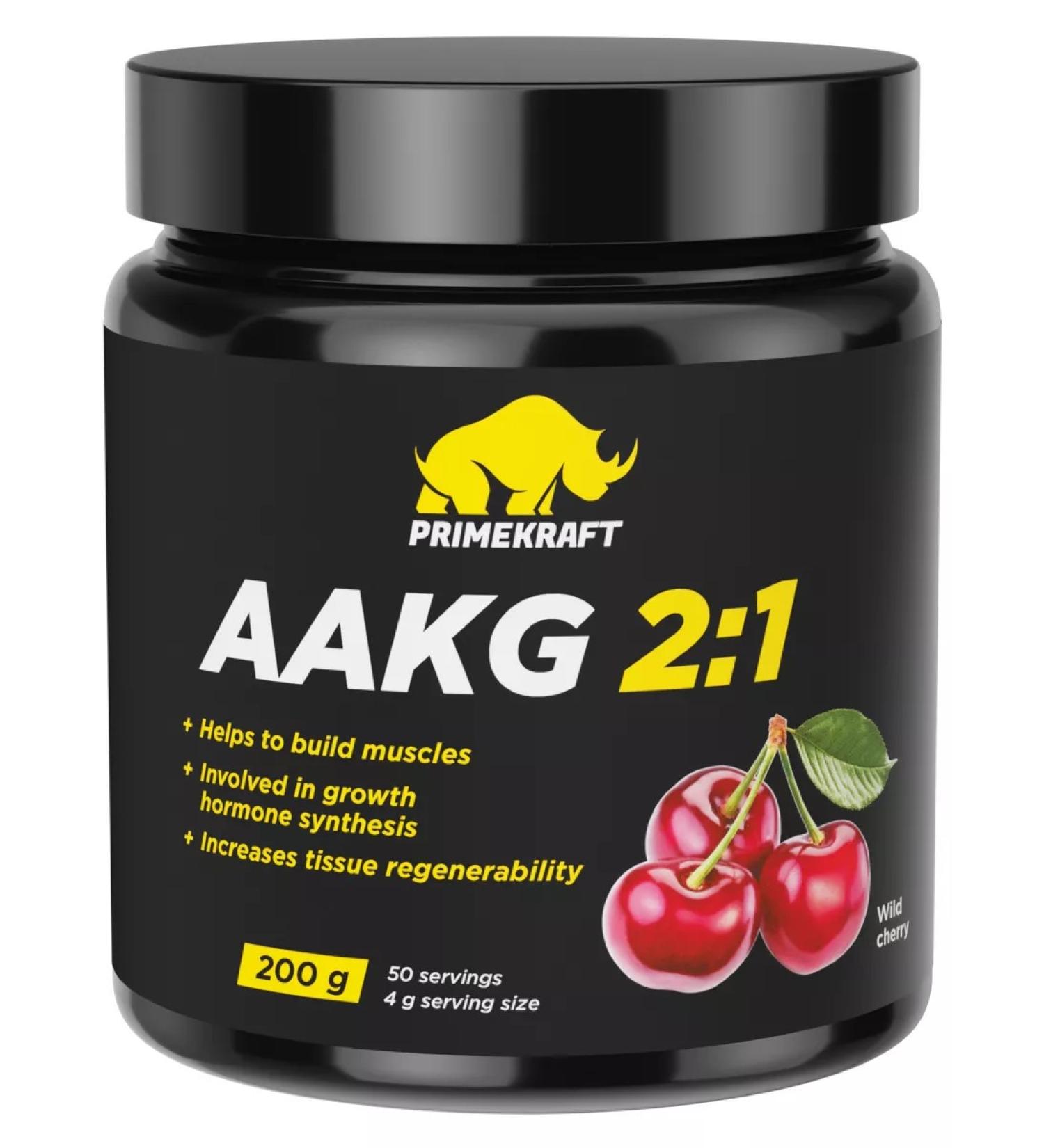 Prime Kraft Arginine Alfa-Ketoglutarata AAKG 2 1 200 grams - Buy Online on GoSupps.com