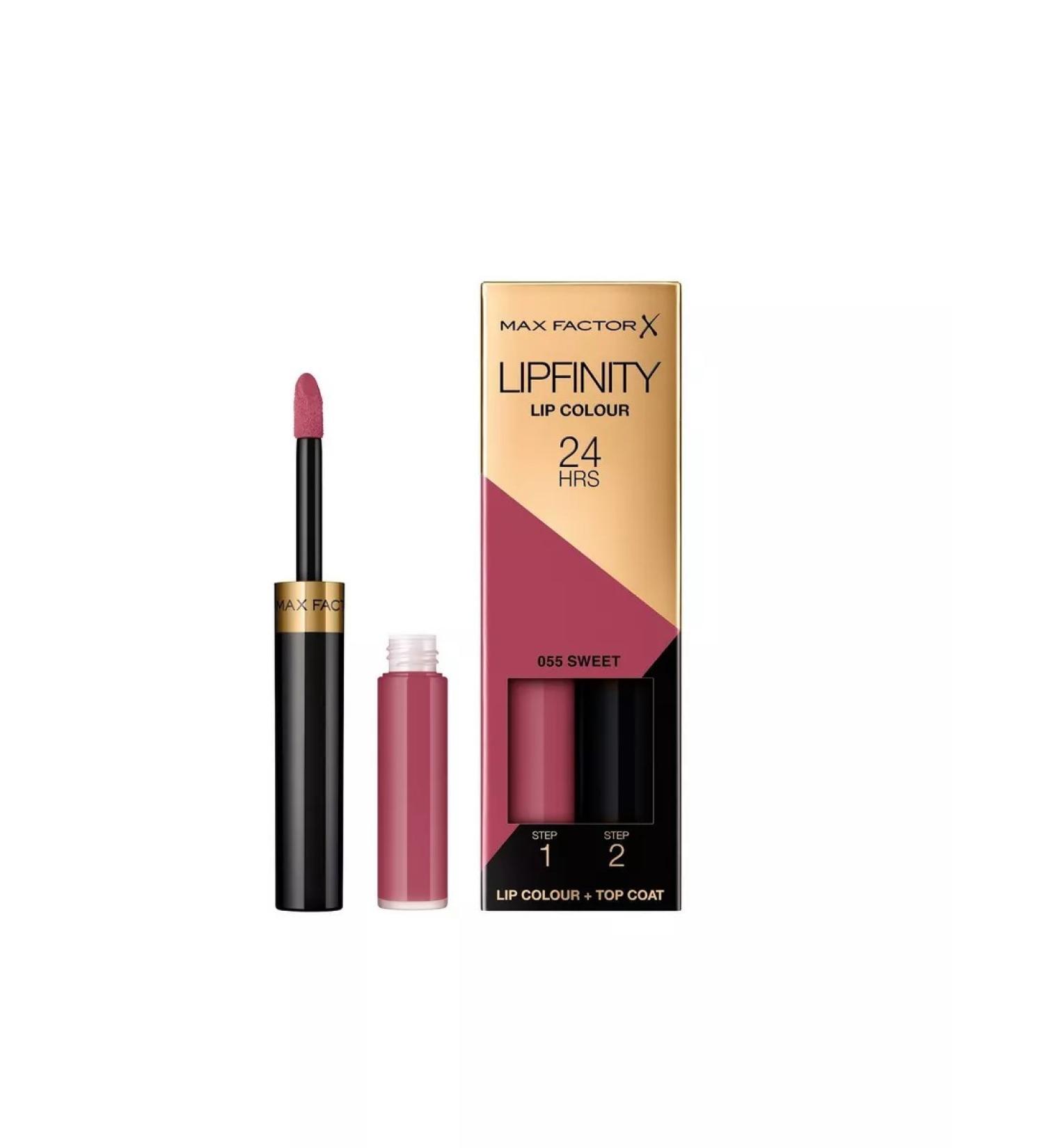 MAX FACTOR Persistent lipstick for lips + moisturizing shine Color 55 - Buy Online on GoSupps.com