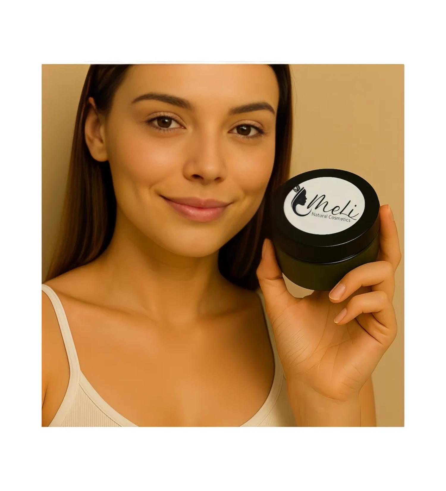 MeLi Natural Spirulina face mask - result from 1 application - Buy Online on GoSupps.com