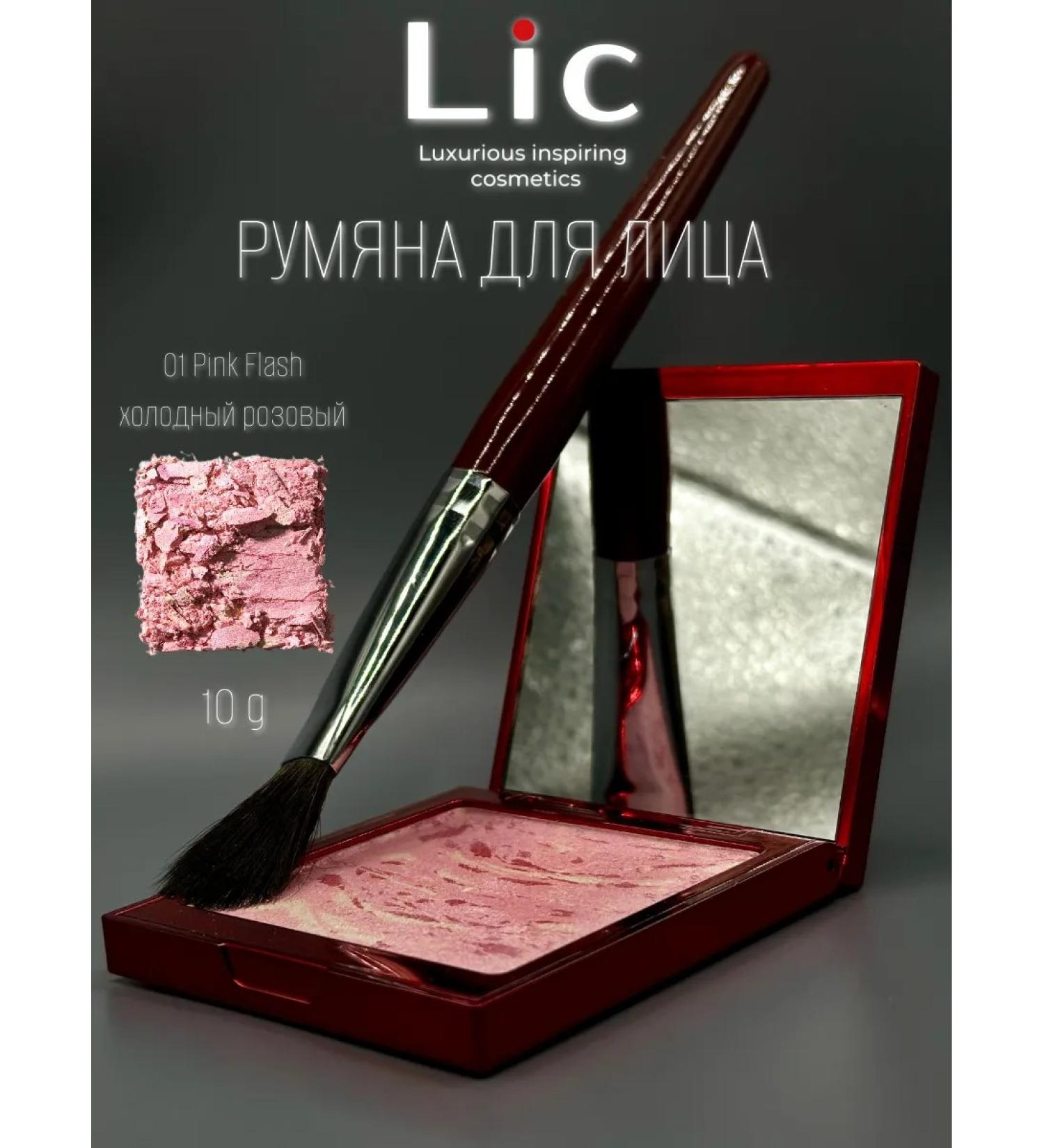 Lic Facial blush satin tone 01 pink flash - Buy Online on GoSupps.com