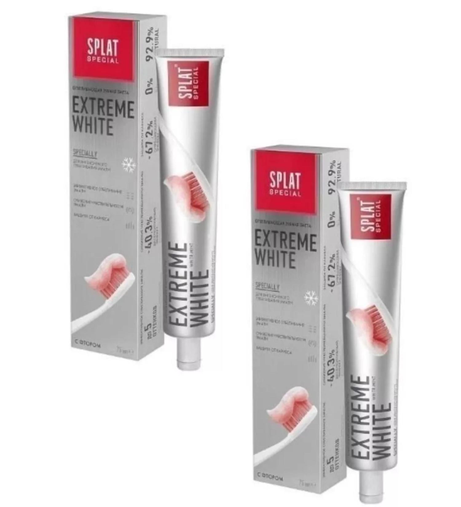 SPLAT PROFESSIONAL Splat Special Extreme White 75 ml 2pcs 2pcs - Buy Online on GoSupps.com