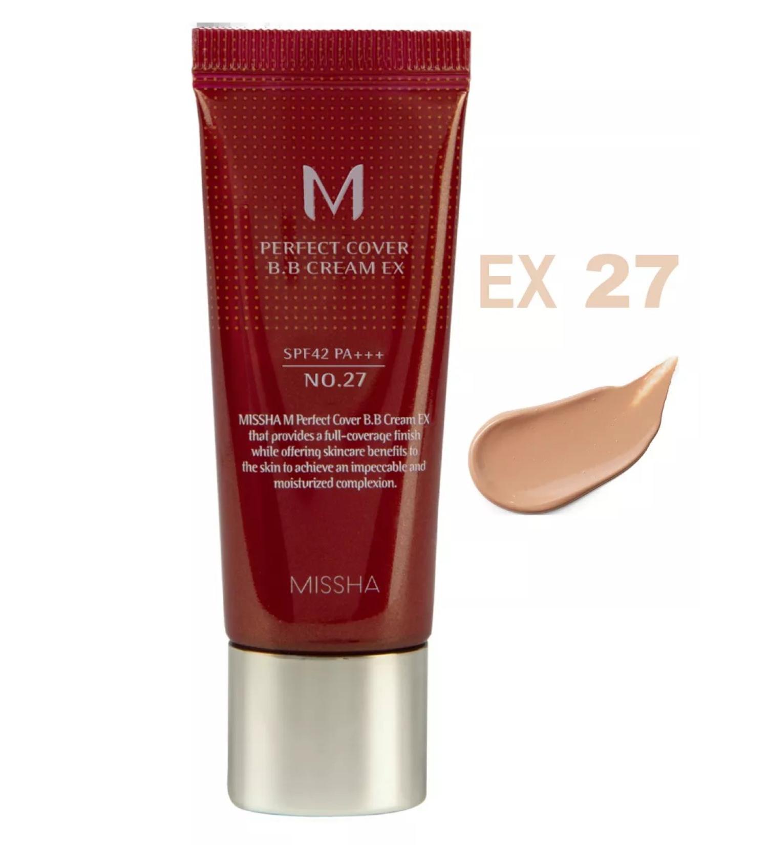 MISSHA BB face cream tone 27 Perfect Cover ex 20 ml - Buy Online on GoSupps.com