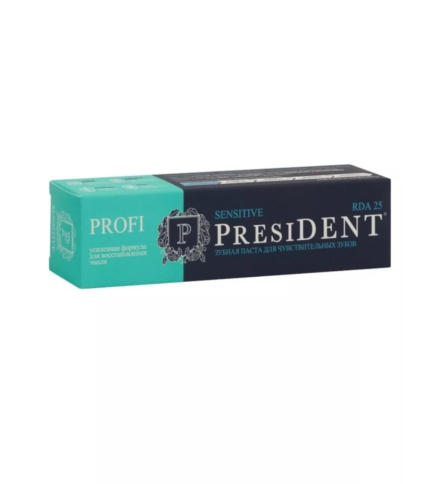 President Profi toothpaste Sensitive 100 ml 1pc - Buy Online on GoSupps.com