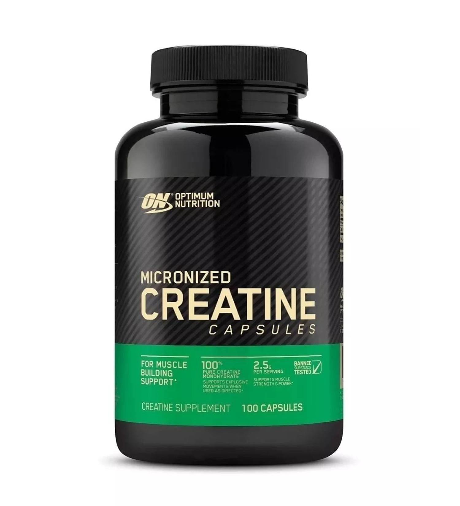 ATM Optimum Nutrition Creatine Micronized Creatine 100 capsules - Buy Online on GoSupps.com