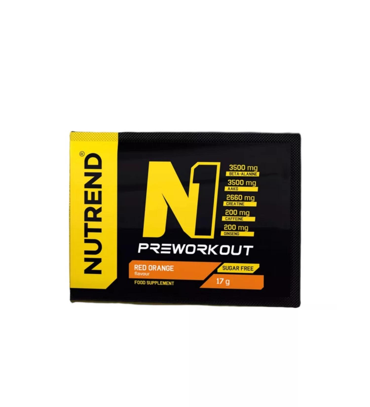 NUTREND Pre -working N1 PreWORKOUT for energy orange 1 pc - Buy Online on GoSupps.com