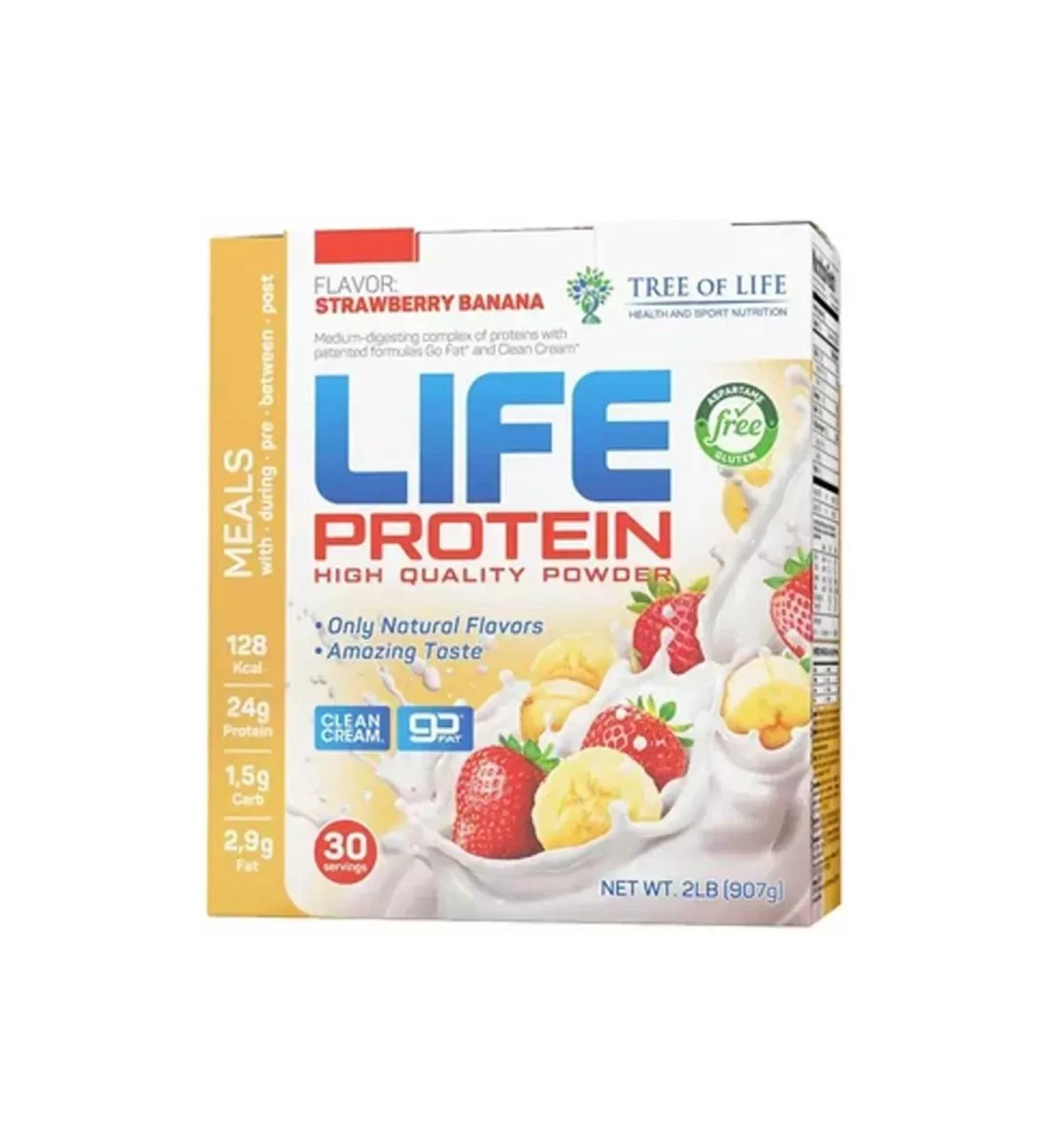 Tree of Life Protein 907 of strawberries-Banan - Buy Online on GoSupps.com