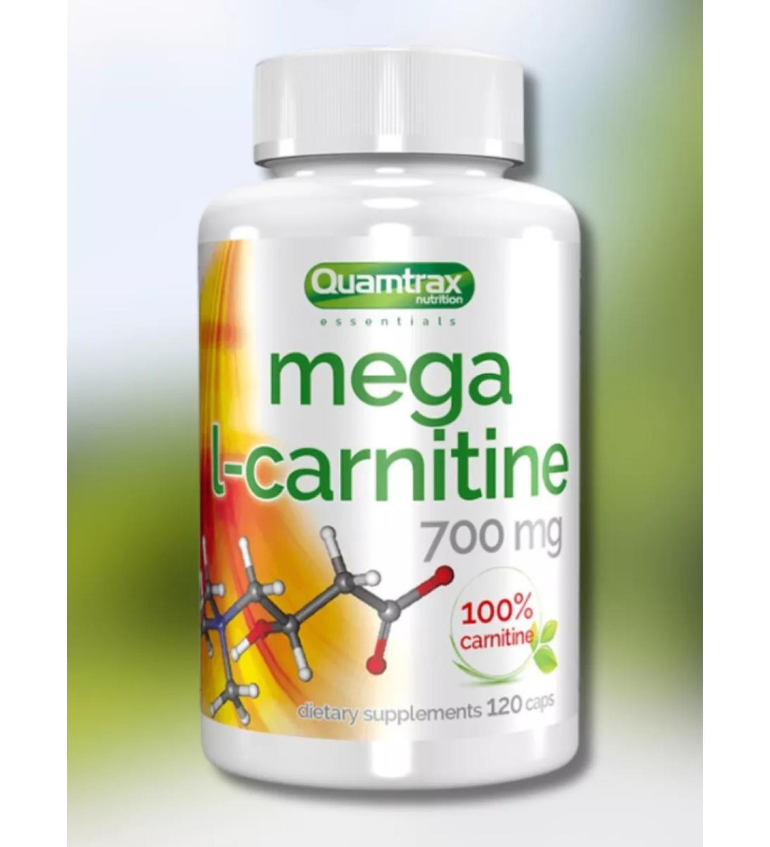 Quamtrax Nutrition Mega L-Carnitine Mega L-Carnitine 700MG 120 Caps - Buy Online on GoSupps.com