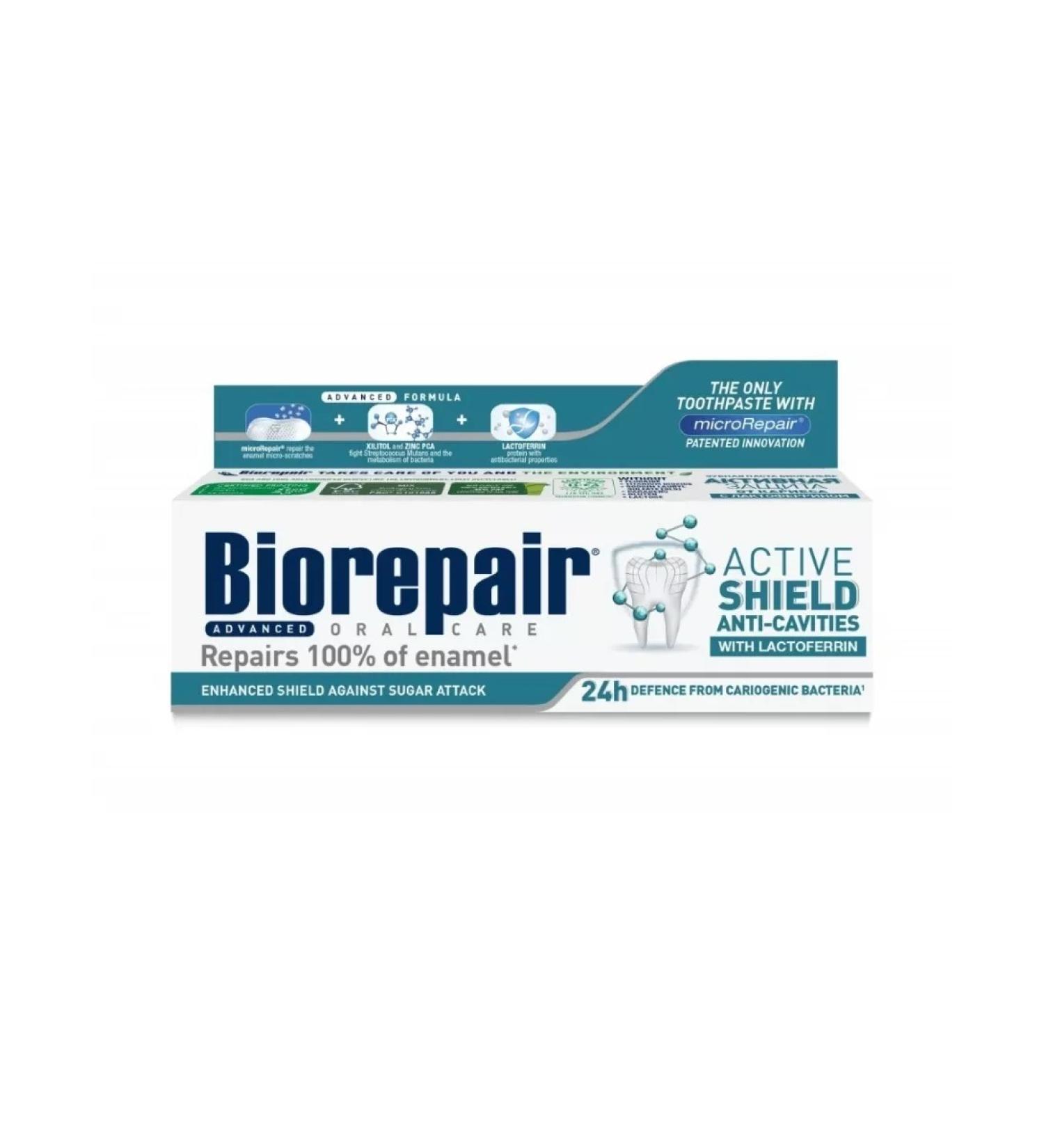 Biorepair Oral Care Toothpaste protection against caries with lactopherene 75 ml 1pc - Buy Online on GoSupps.com