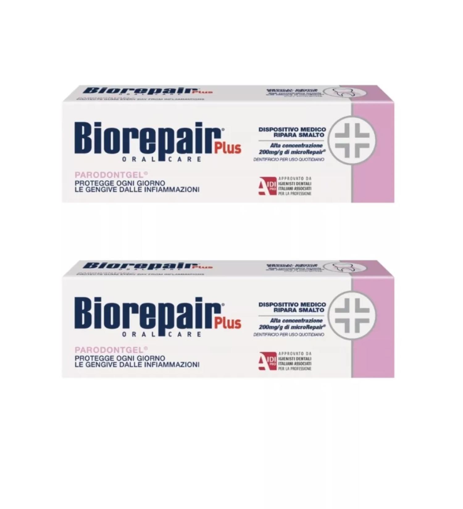 Biorepair Oral Care BioRepair toothpaste Paragodontgel 75 ml 2pcs - Buy Online on GoSupps.com