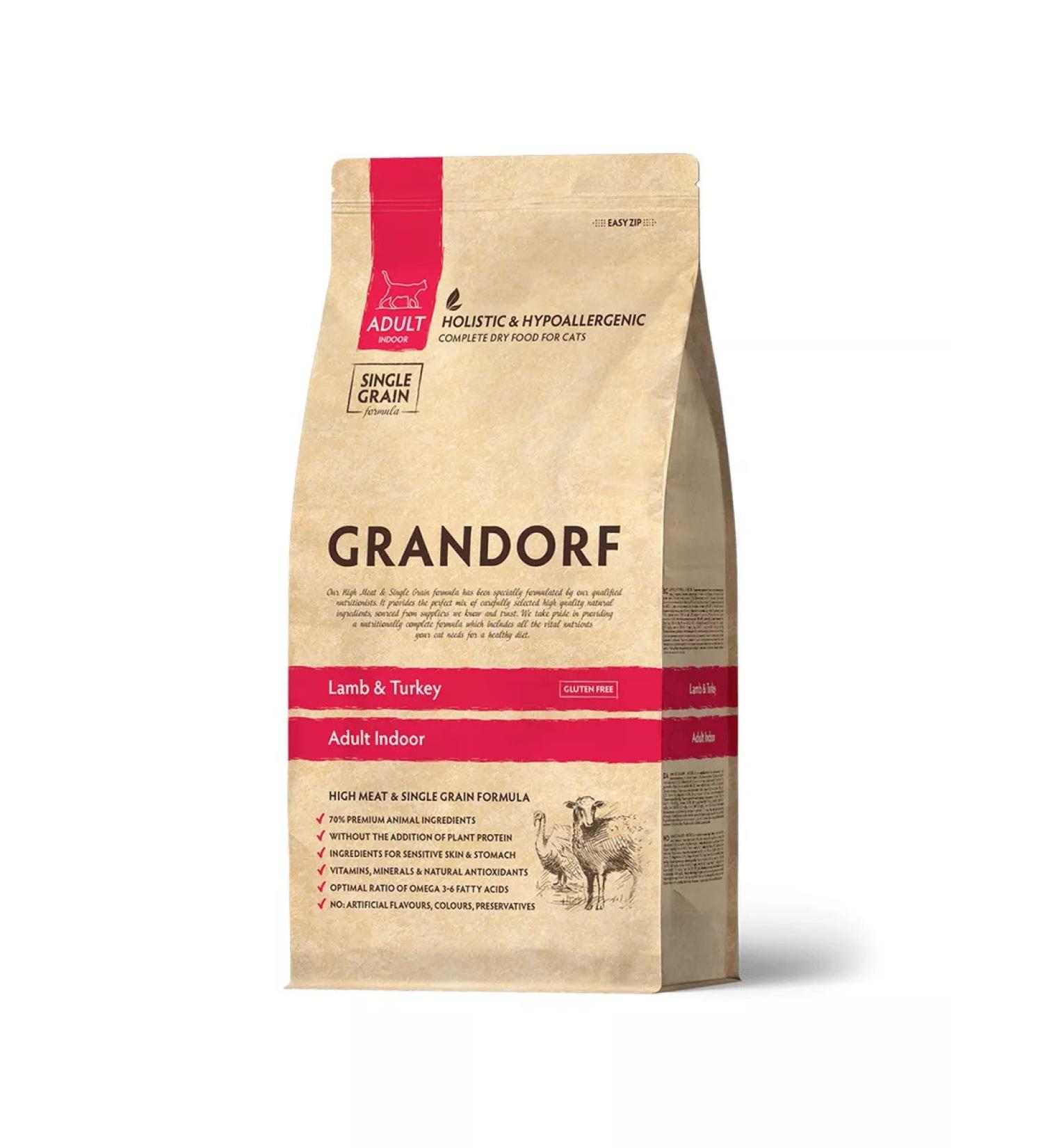 Grandorf Lamb and turkey for home cats 2kg - Buy Online on GoSupps.com