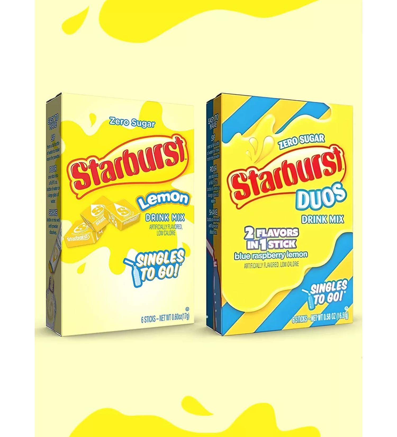 Starburst Lemon drink Blue Raspberry Lemon 2 pcs. 6 US portions