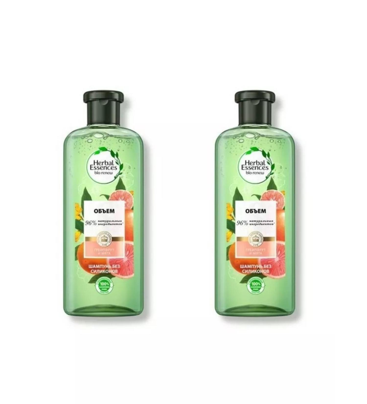 Herbal Essences Grapefruit and mint shampoo 400 ml 2 pcs