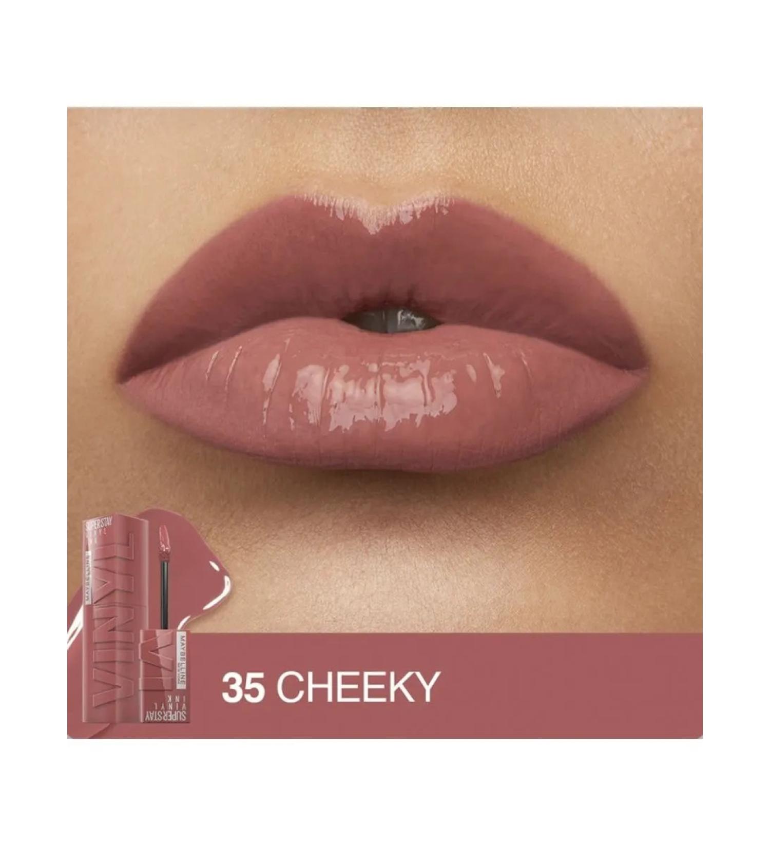 Maybelline New York Lipstick liquid glossy Maybellin Super Stay Vinyl Ink 35