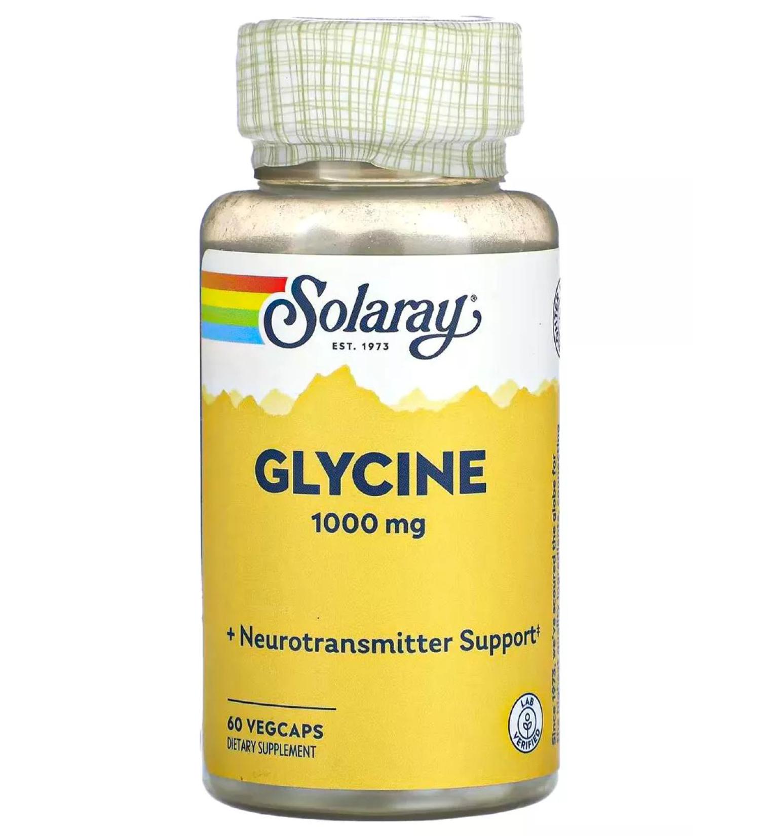 Solaray Glycine 1000 mg Glycine 60 capsules