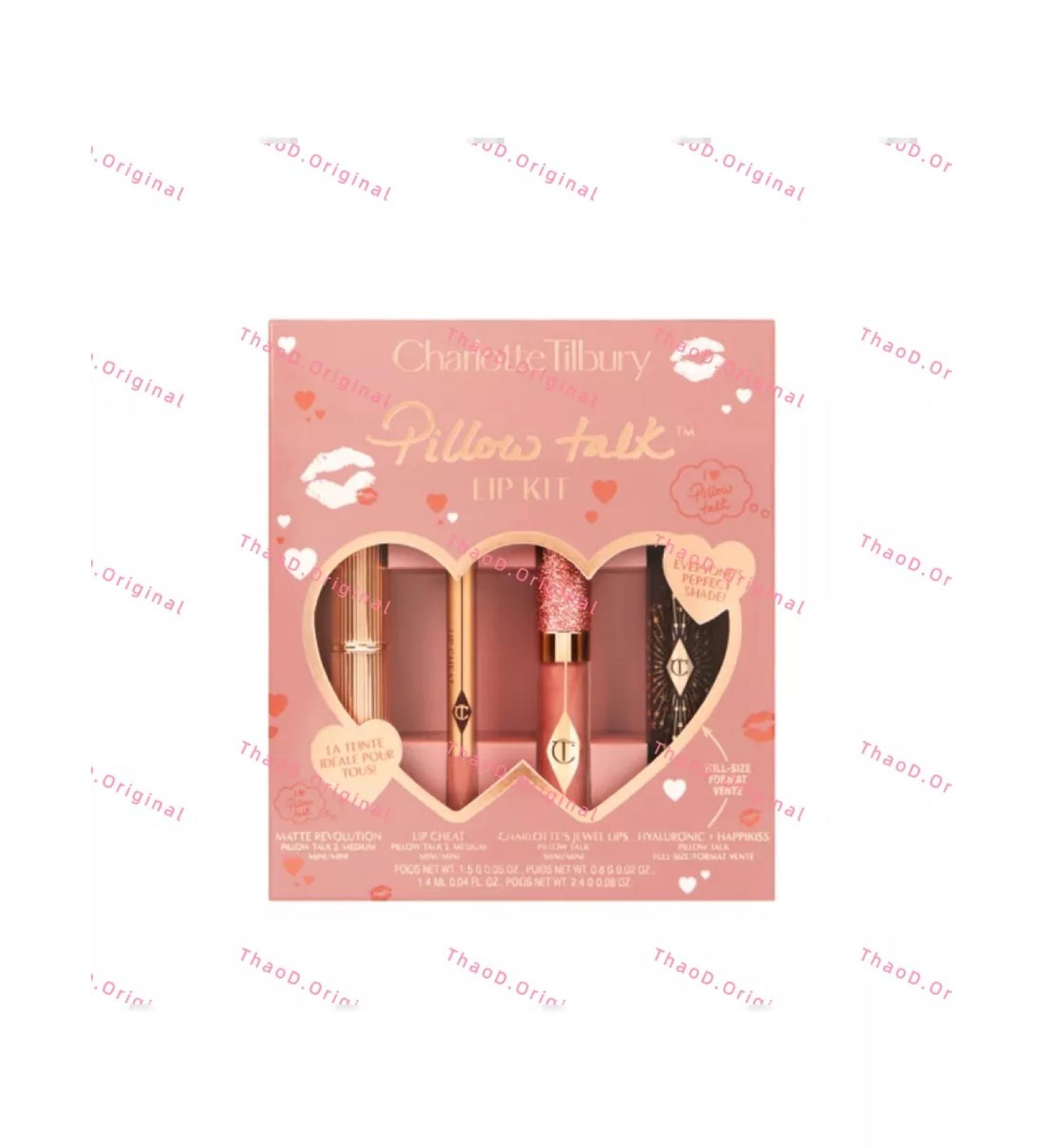 CHARLOTTE TILBURY Set of lip secrets and Charlotte cheek - Pillow Talk - Buy Online on GoSupps.com