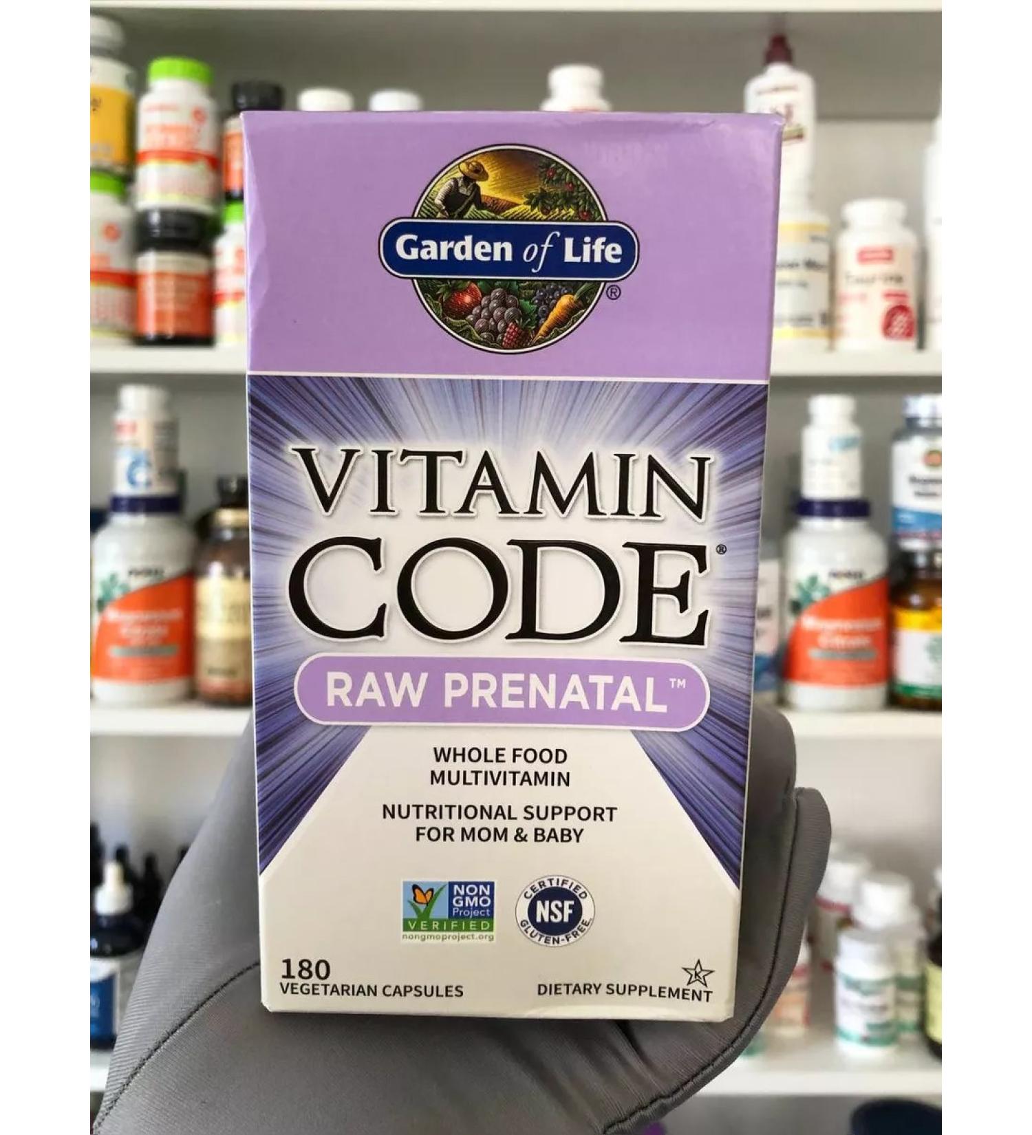 Garden of Life Vitamin CODE Raw Prenatal 180