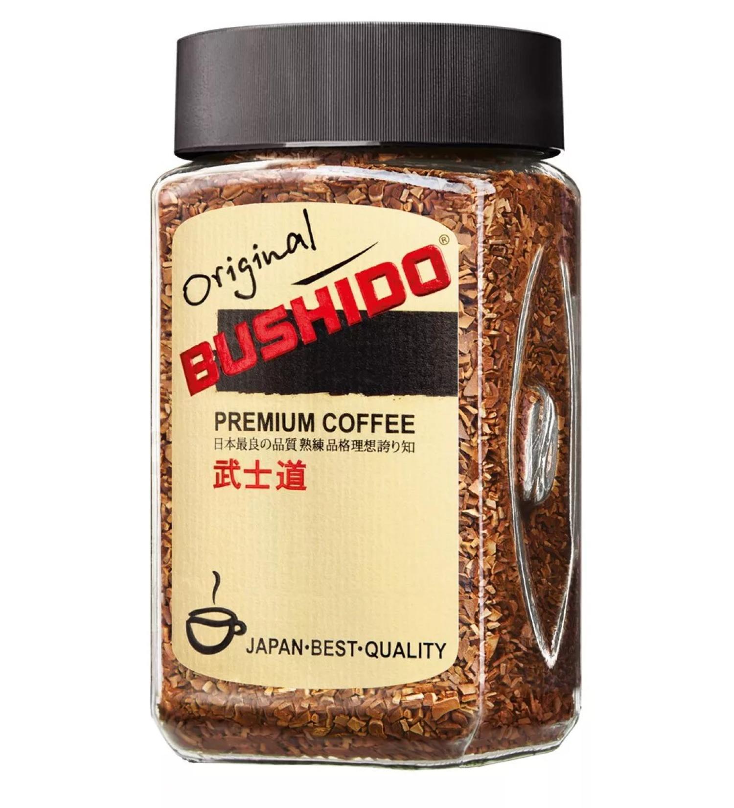 Soluble Bushido Original coffee 100 g - Buy Online on GoSupps.com