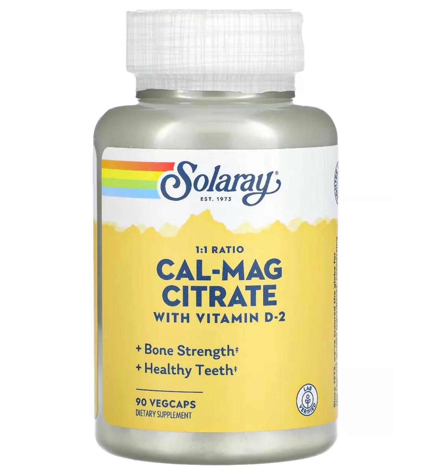 Solaray Calcium complex Magnesium vitamin D 90 capsules