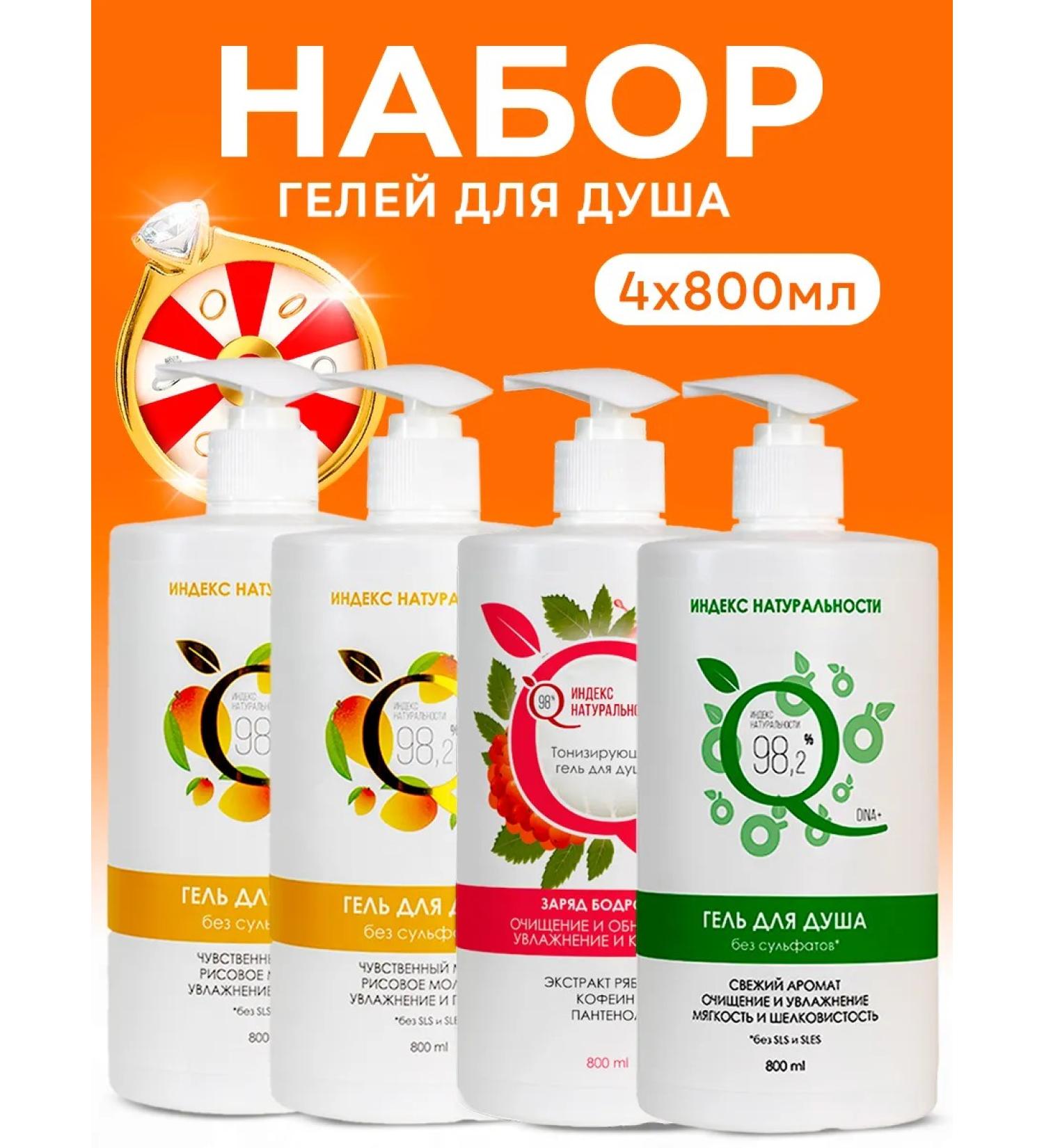 Naturalness Index Women's shower gel assortment set - Buy Online on GoSupps.com