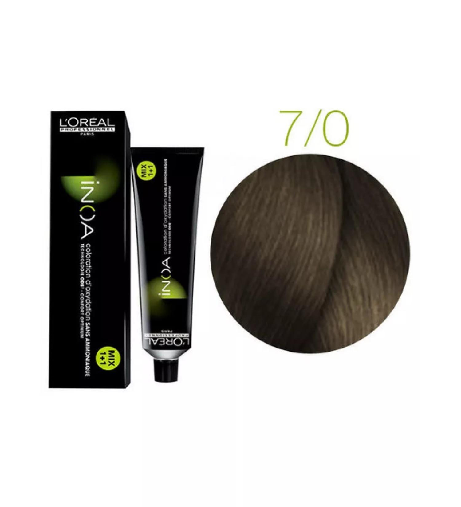 L'OREAL Inoa hair dye 7.0 60ml - Buy Online on GoSupps.com