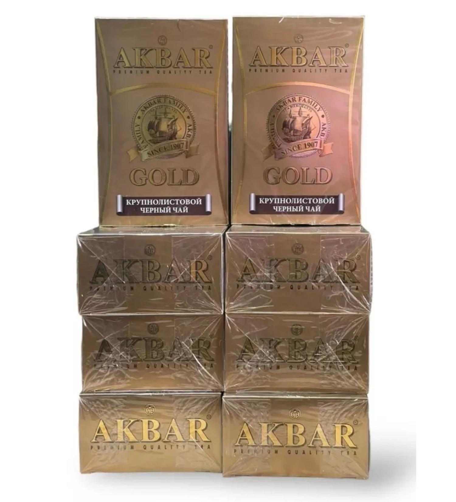 Tea black Akbar Gold Bolsolistova 8 pcs 250 g - Buy Online on GoSupps.com