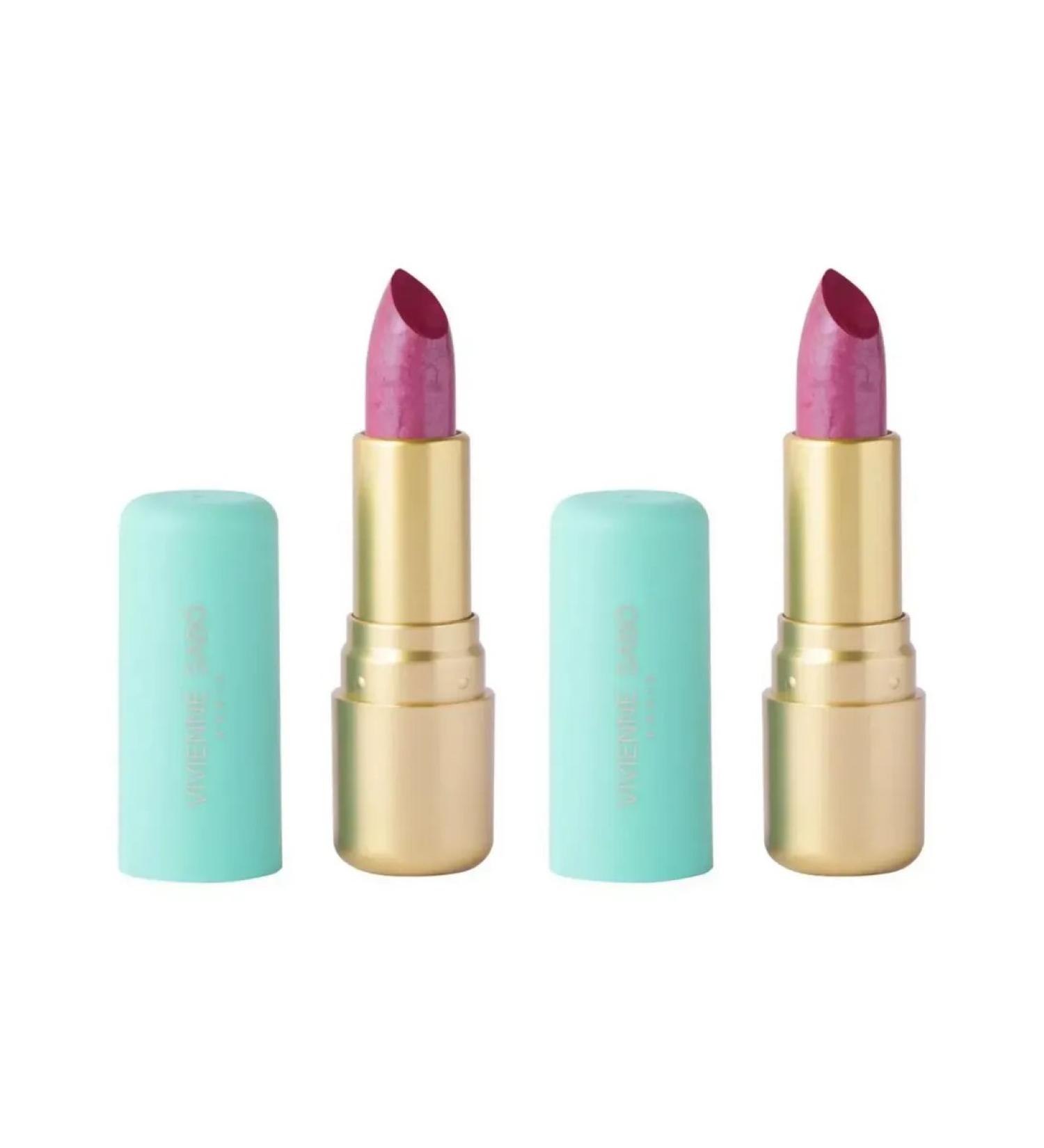 VIVIENNE SABO Lipstick Createur tone 12 shining dark pink 2 pcs - Buy Online on GoSupps.com