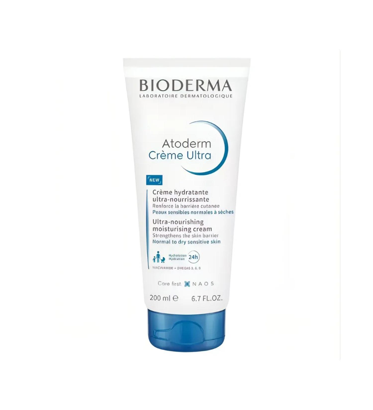 Bioderma Biooderm cream for dry skin atoderm ultra 200 ml - Buy Online on GoSupps.com