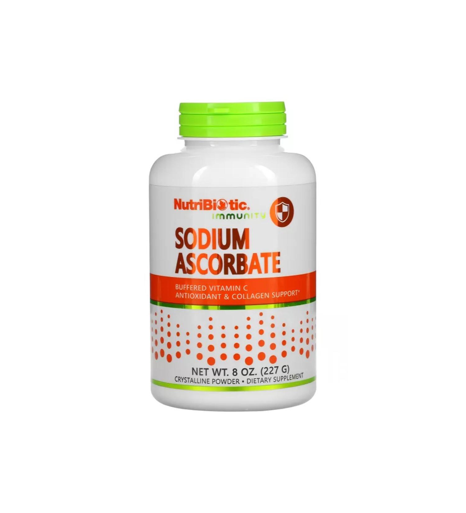 NutriBiotic Sodium ascorbate Vitamin C powder 227 grams