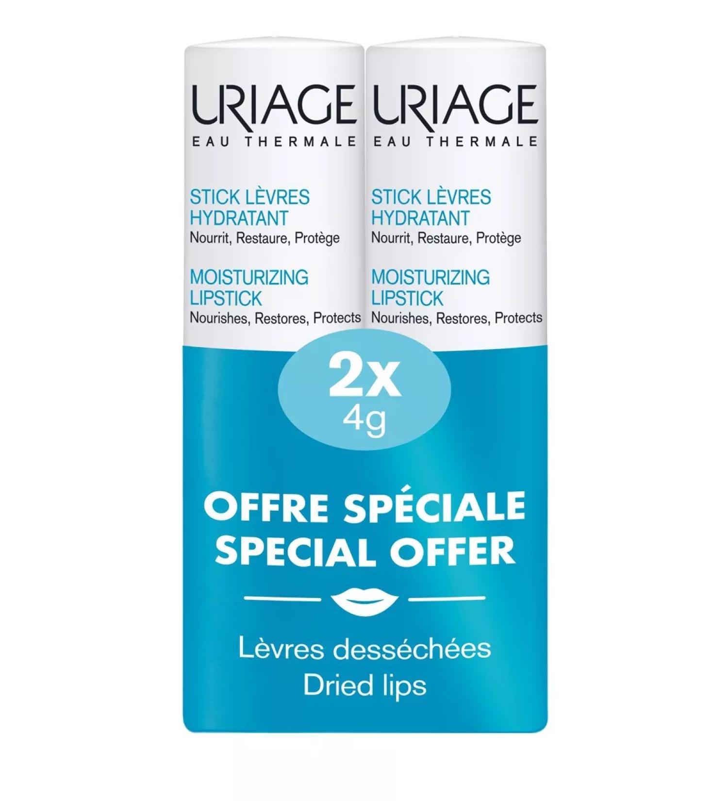 URIAGE Uryazh o'ermal set of moisturizing lip stick 4 g*2