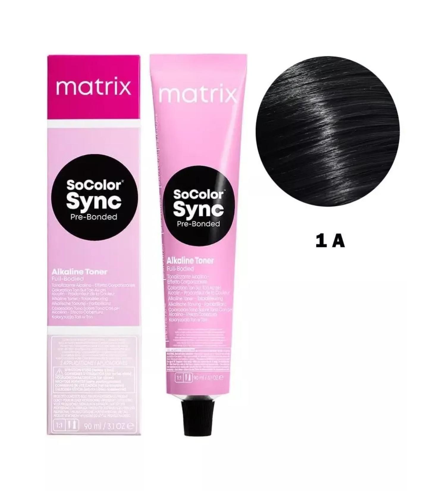 MATRIX Cream-painting without ammonia Socolor Super Sync Pre-Bonded 1a - Buy Online on GoSupps.com