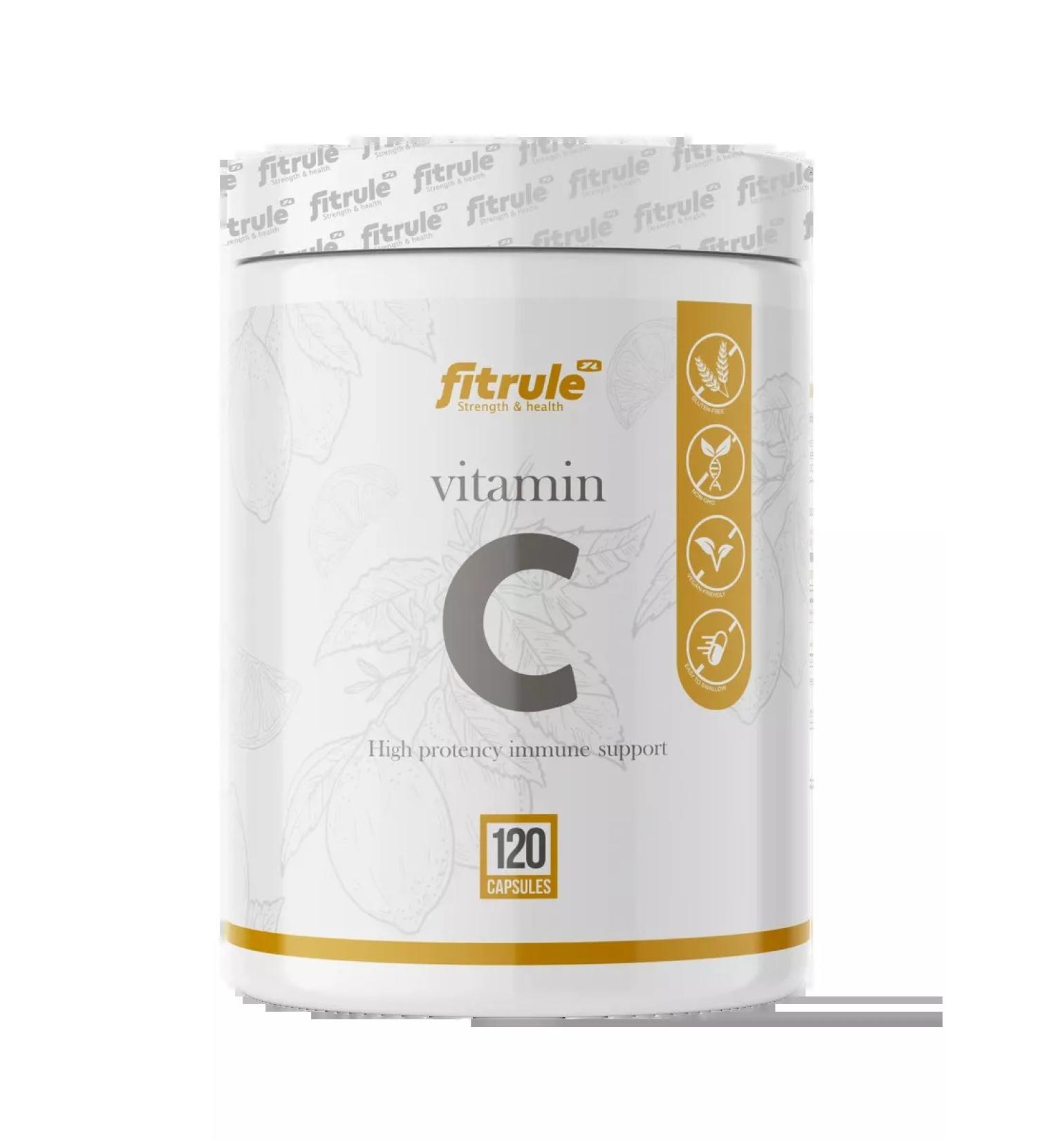 Fitrule Nutrition 2pcs Fitrol vitamin C for immunity 120 capsules - Buy Online on GoSupps.com