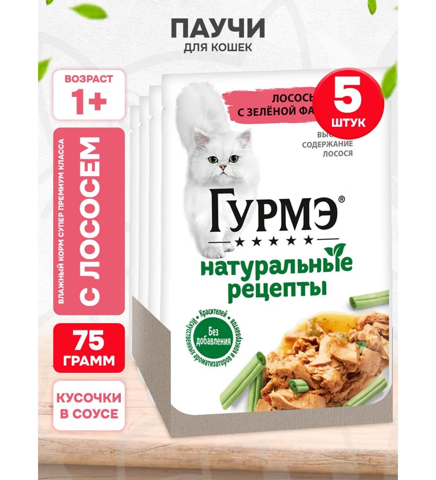 Gourmet Wet dimensional recipes for cats salmon 75 g 5 pcs - Buy Online on GoSupps.com