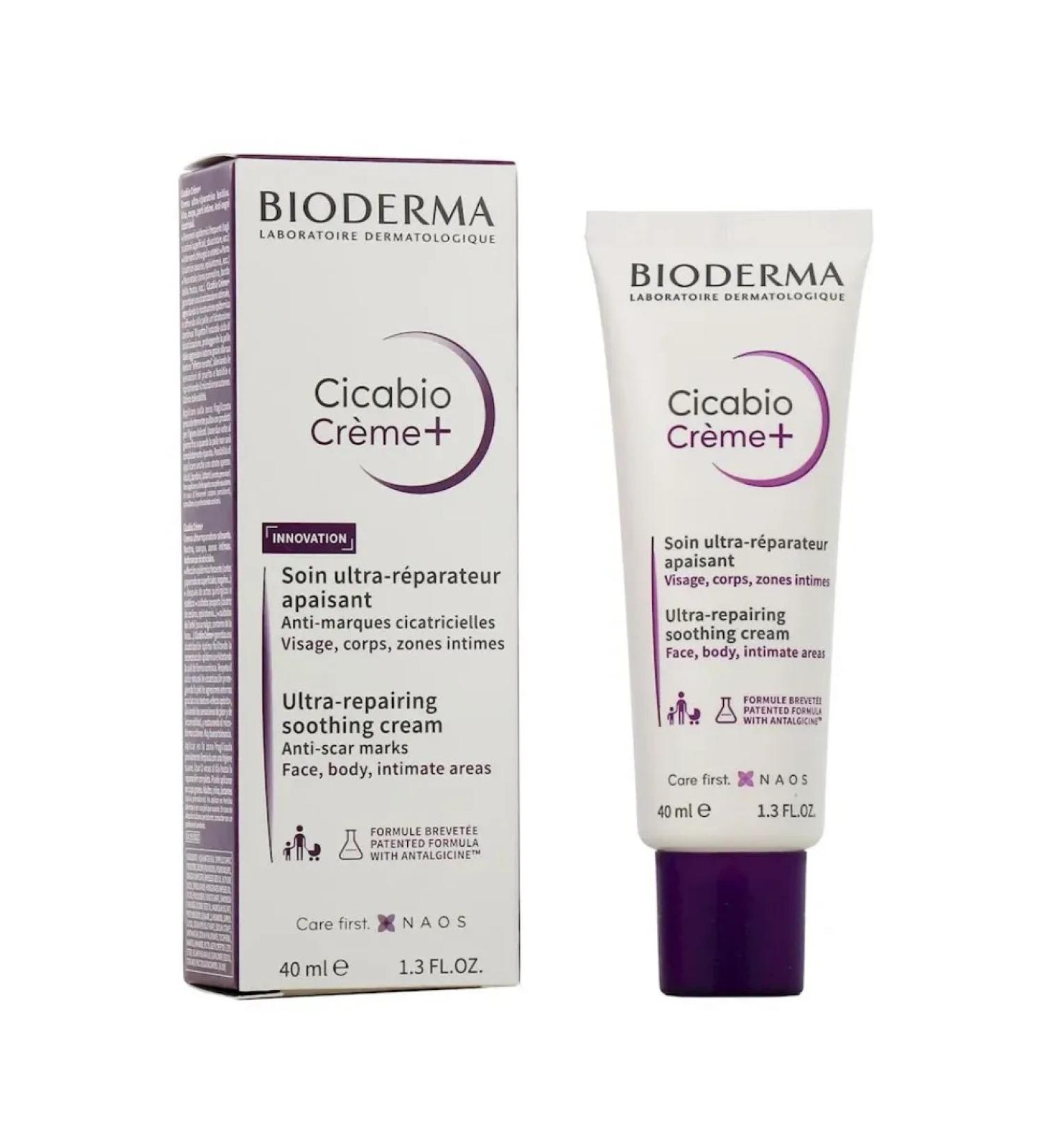 Bioderma Restoring and soothing cream Cicabio Plus 40 ml - Buy Online on GoSupps.com