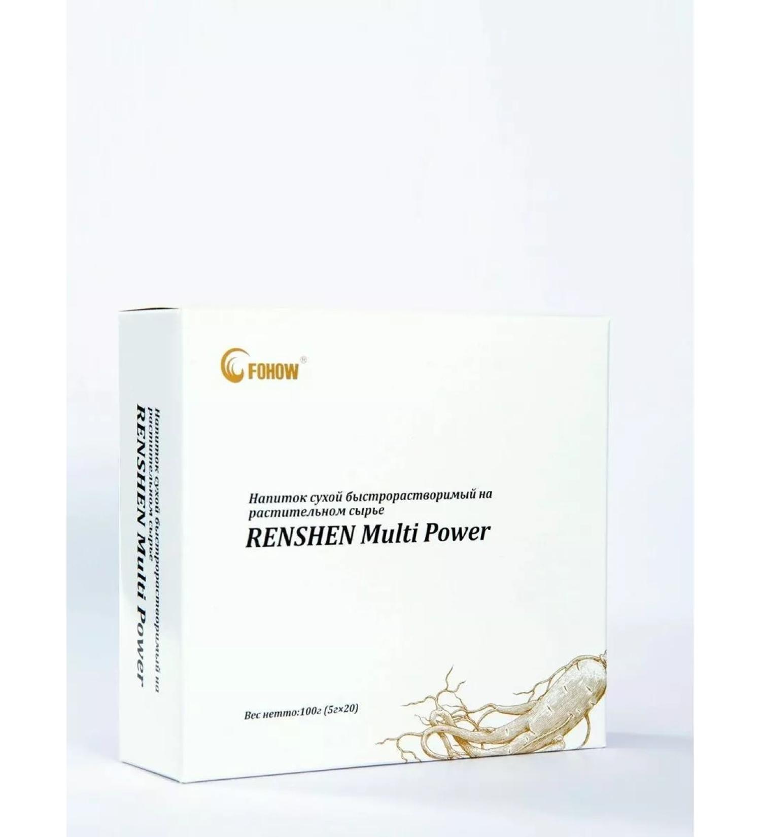 Fohow Drink with peptides of ginseng and collagen Renshen Multi Power - Buy Online on GoSupps.com