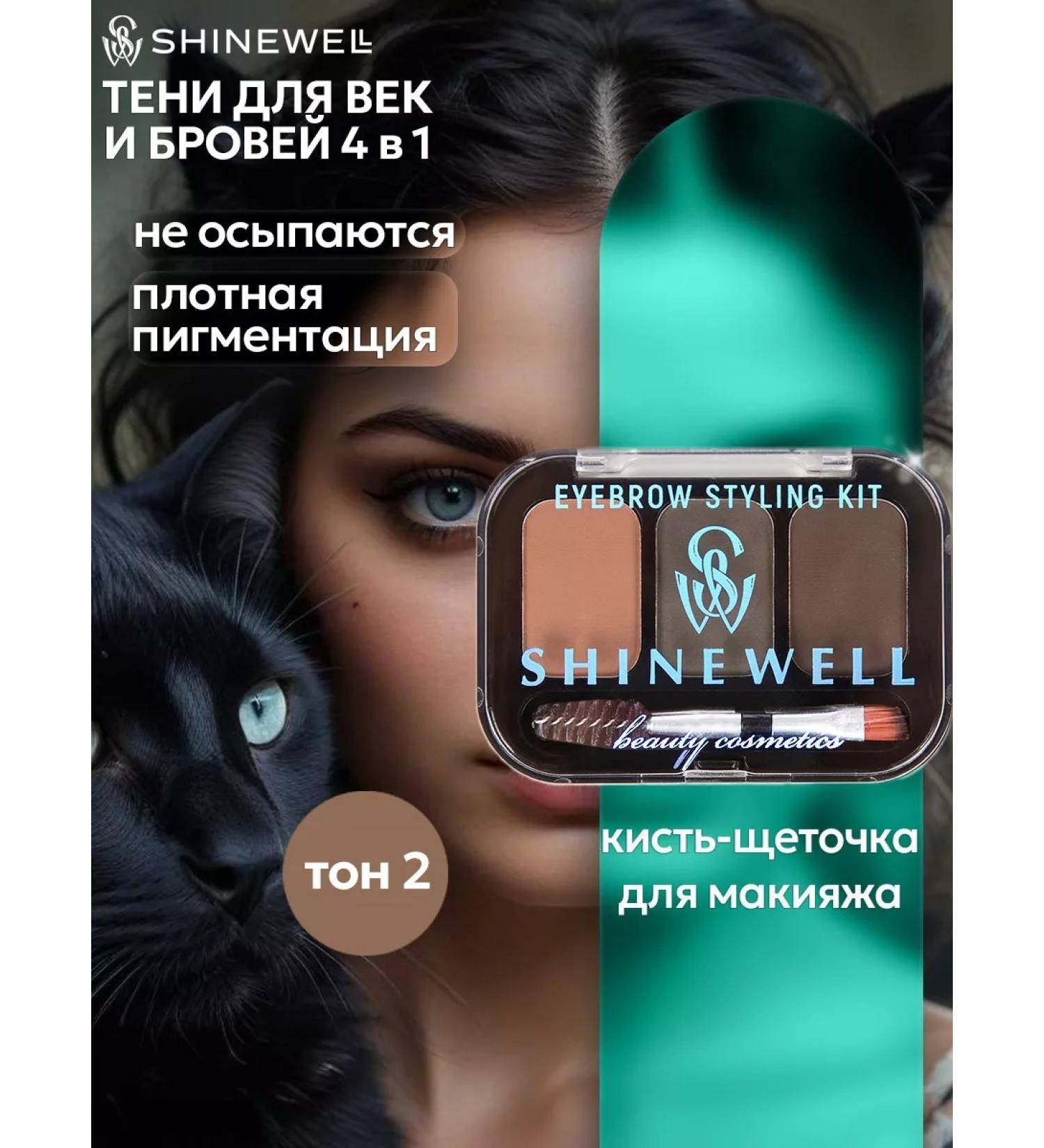 SHINEWELL Eye and eyebrows palette 02 - Buy Online on GoSupps.com