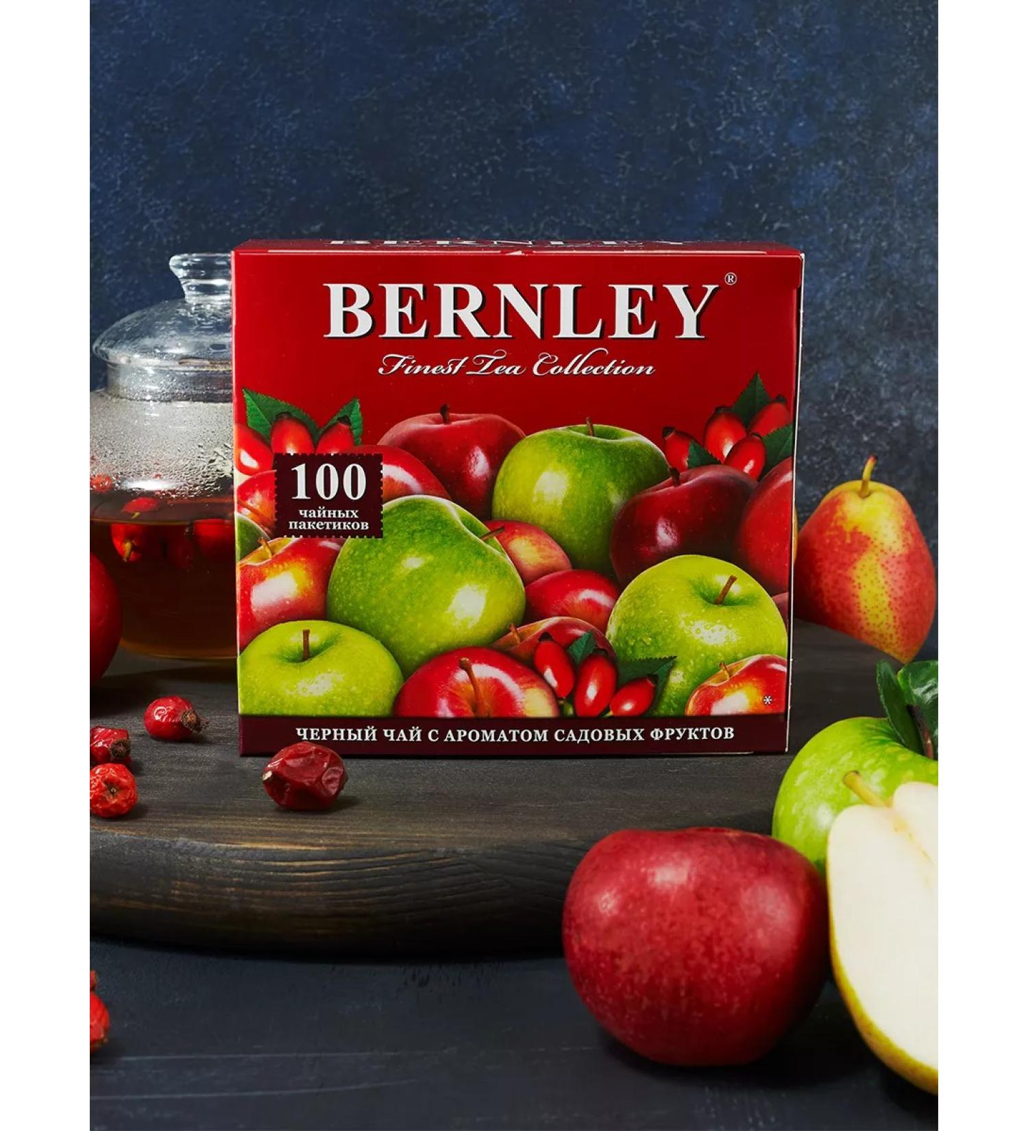 BERNLEY Tea in bags Garden fruits 100 pieces - Buy Online on GoSupps.com