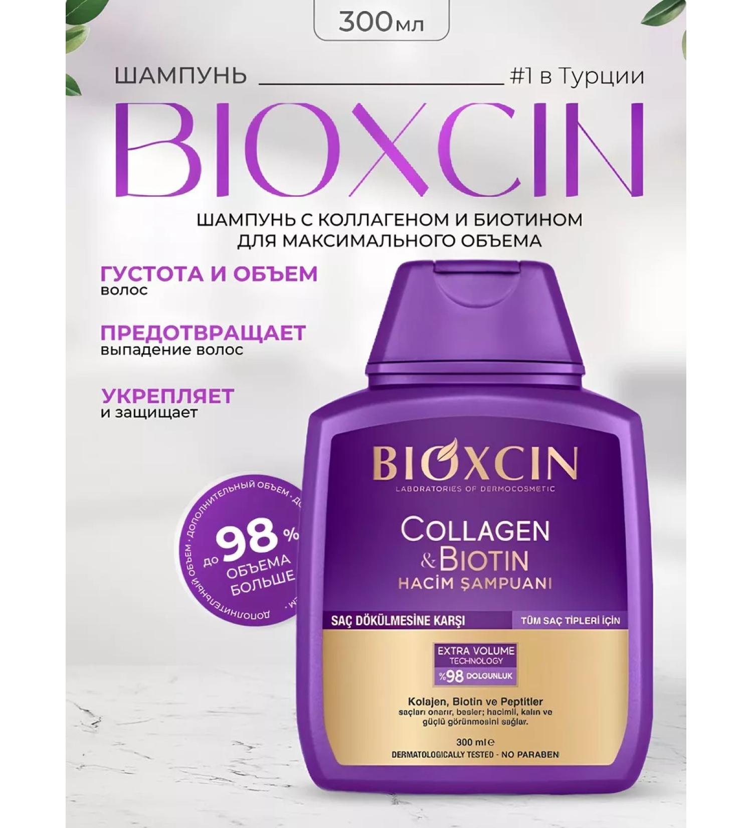 Bioxcin Shampoo against hair loss with collagen and biotin - Buy Online on GoSupps.com