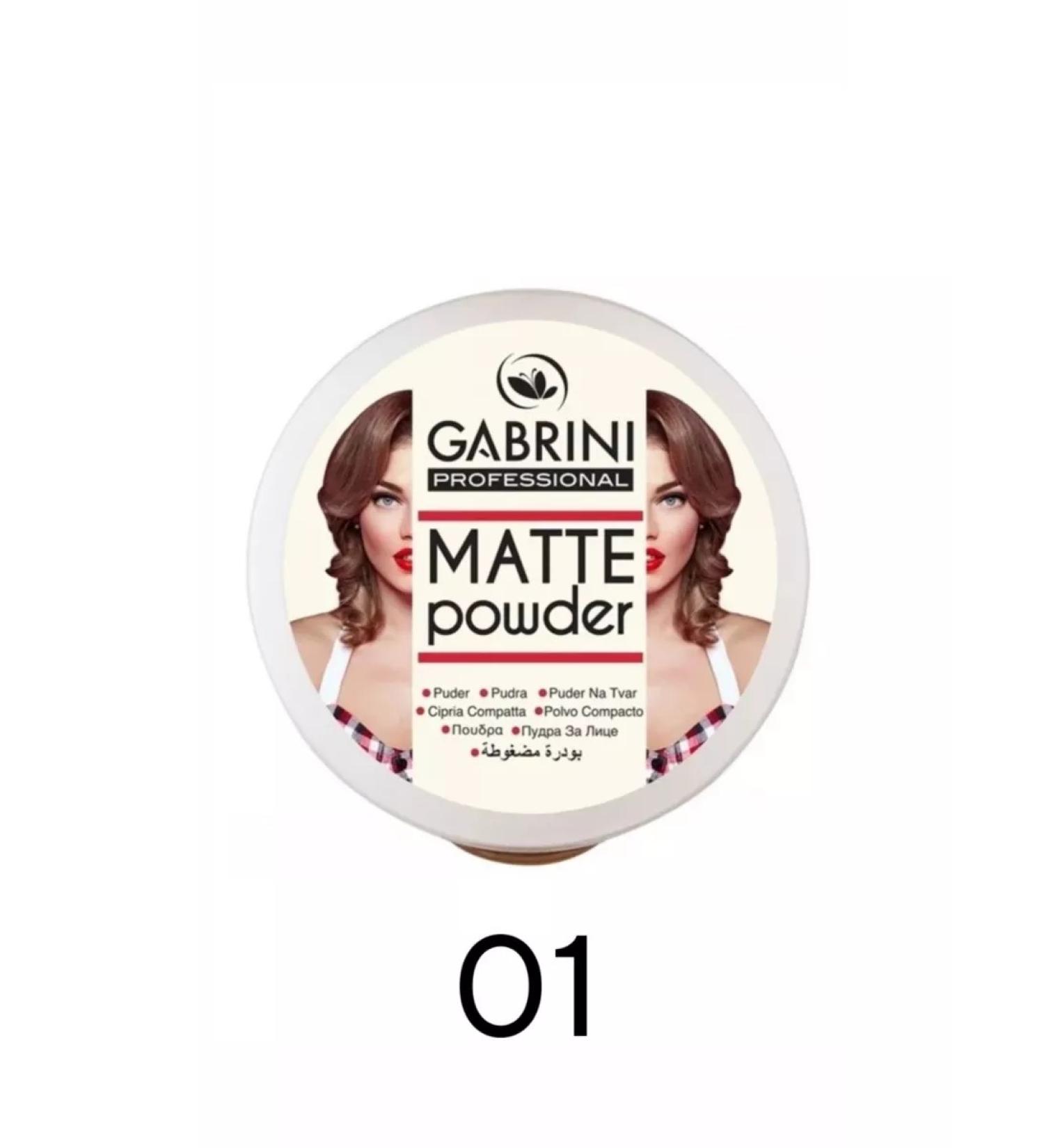 GABRINI Facial powder matting 01 tone - Buy Online on GoSupps.com