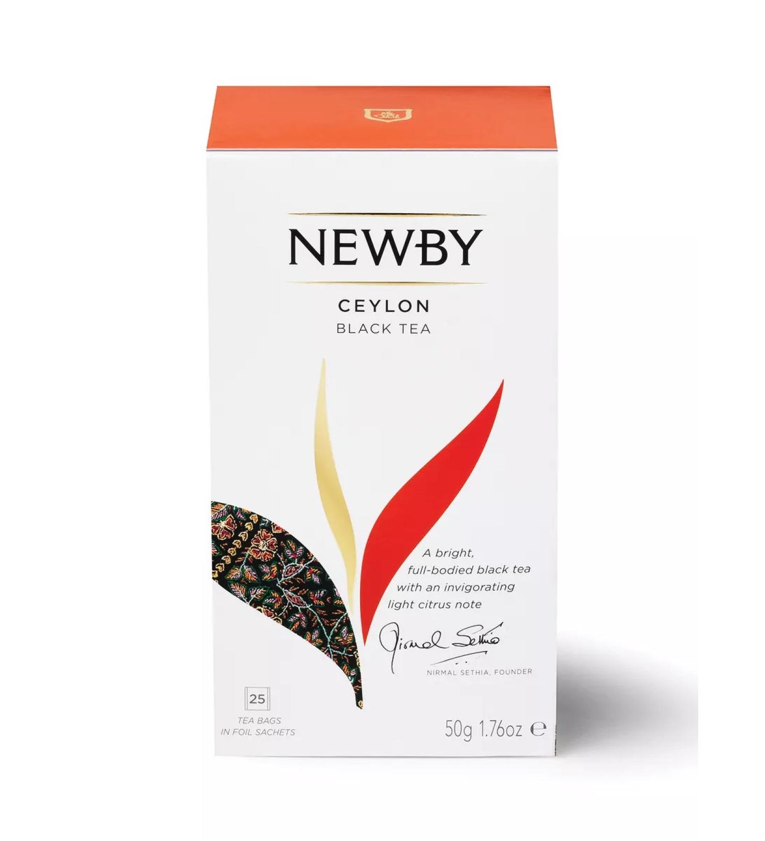 newby Tea Black Ceylon in bags 25 pcs - Buy Online on GoSupps.com