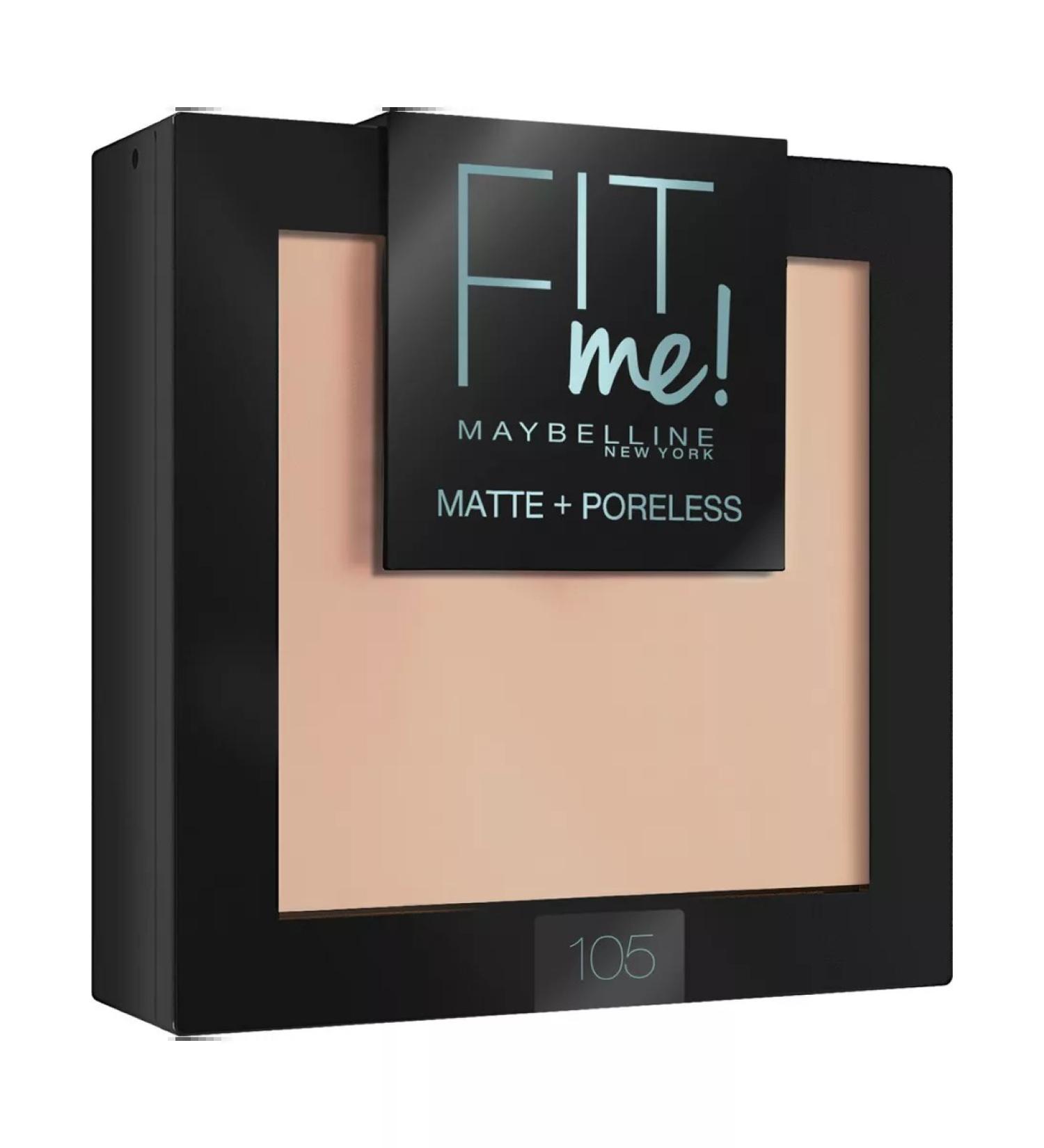 Maybelline New York Powder matting fit me shade 105 natural-beige - Buy Online on GoSupps.com