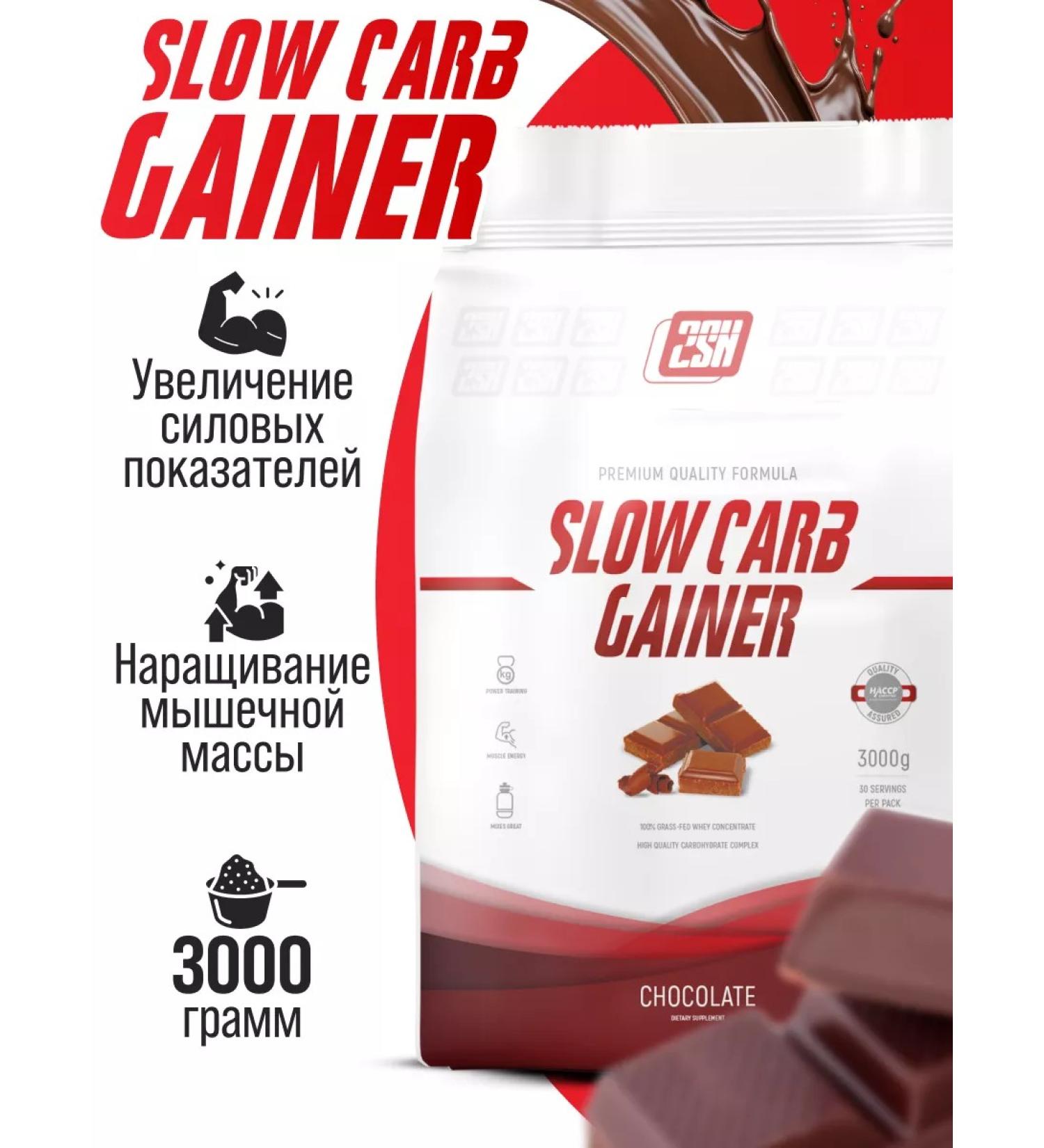 2SN Heiner Slow Carb for a quick gain of mass chocolate 3kg - Buy Online on GoSupps.com