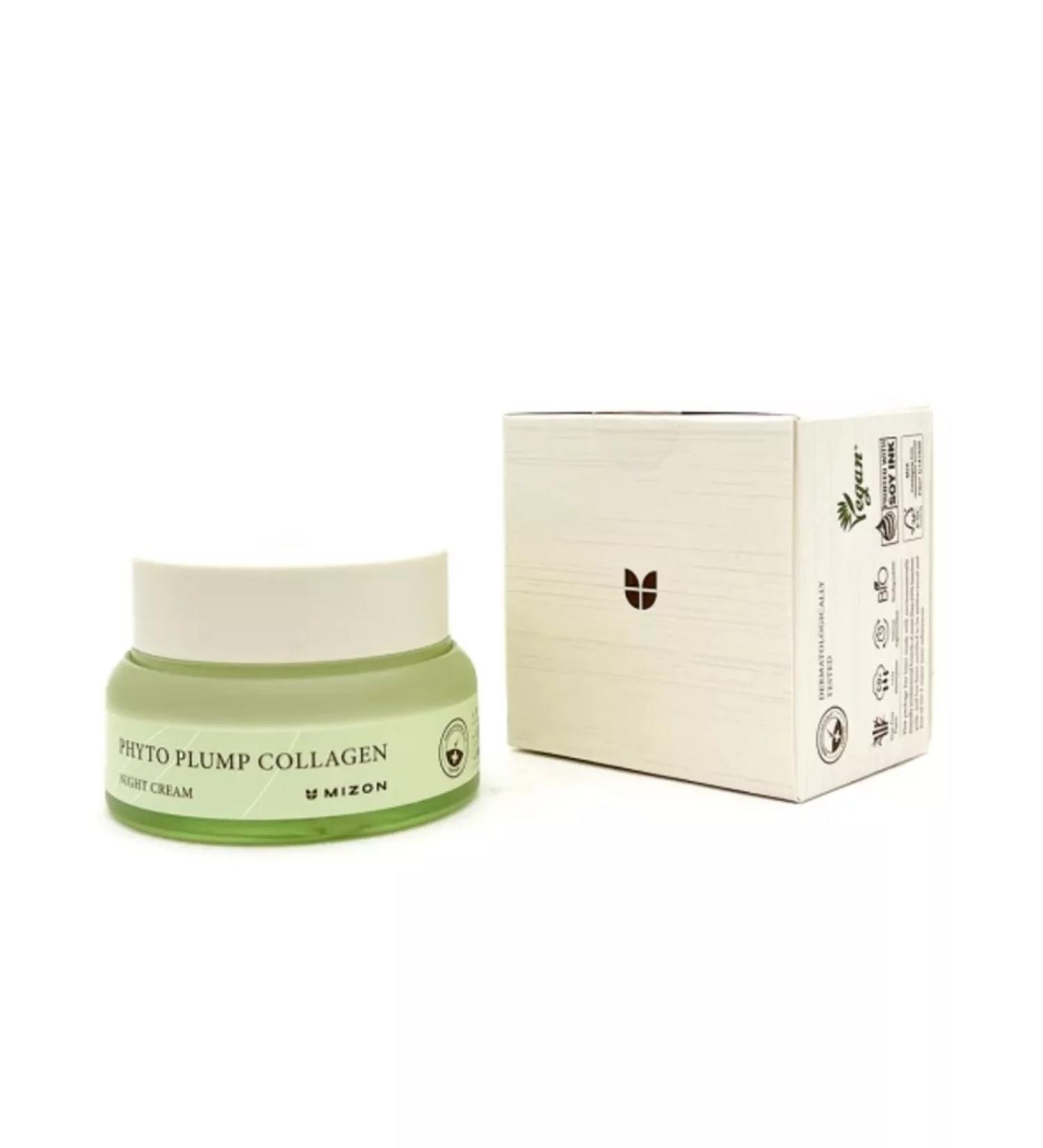 MIZON Phyto Plump Collagen Night Cream for Facial Cream with a phytollagen