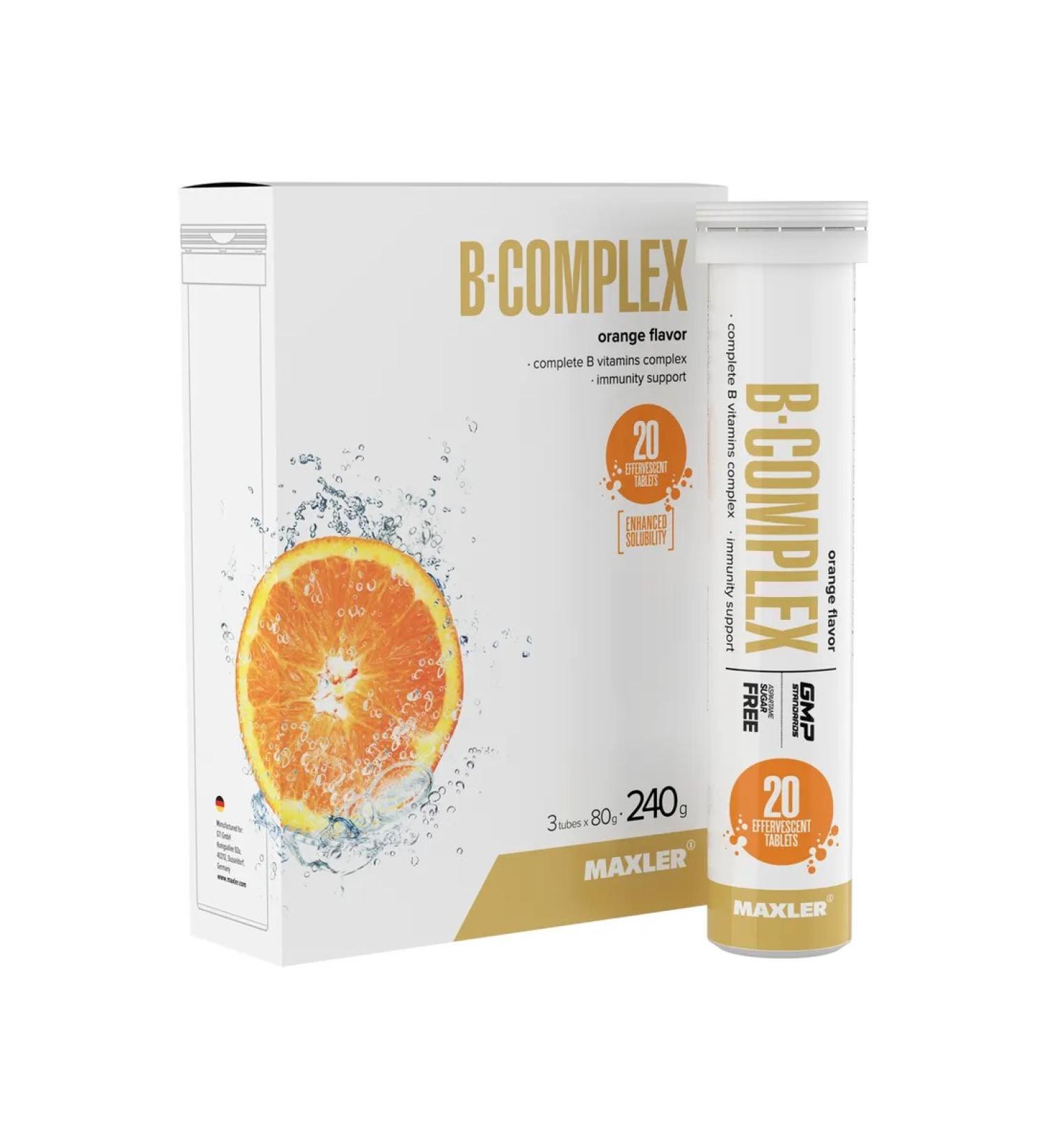 Vitamin B Complex 3x20g Orange Complex - Buy Online on GoSupps.com