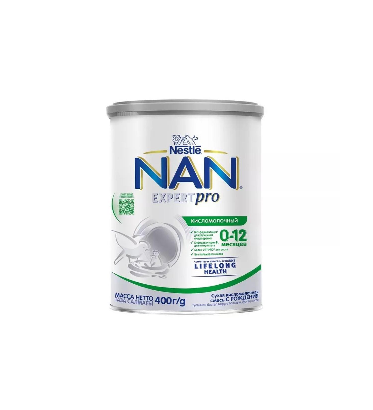 Nestl Swiss SA Nan ExpertPro sour -milk mixture from birth to 12 months 400.0 - Buy Online on GoSupps.com